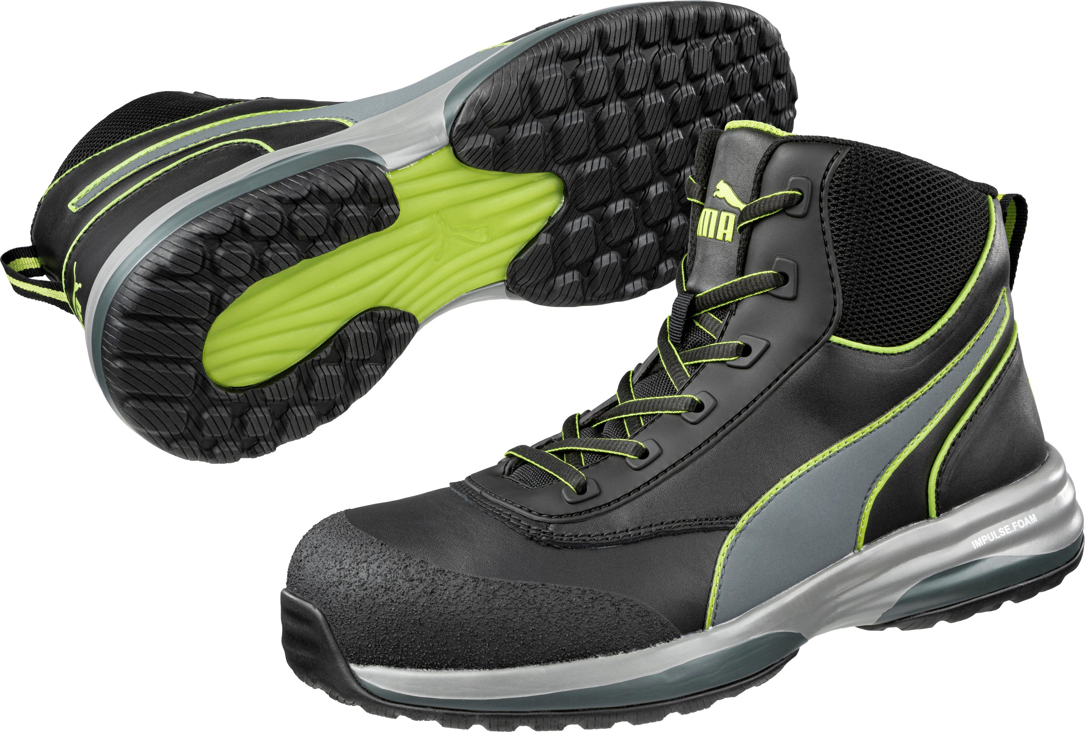 Frontlinie PUMA Safety GREEN flexibler Sicherheitsstiefel RAPID MID FAP®lite-Durchtrittschutz