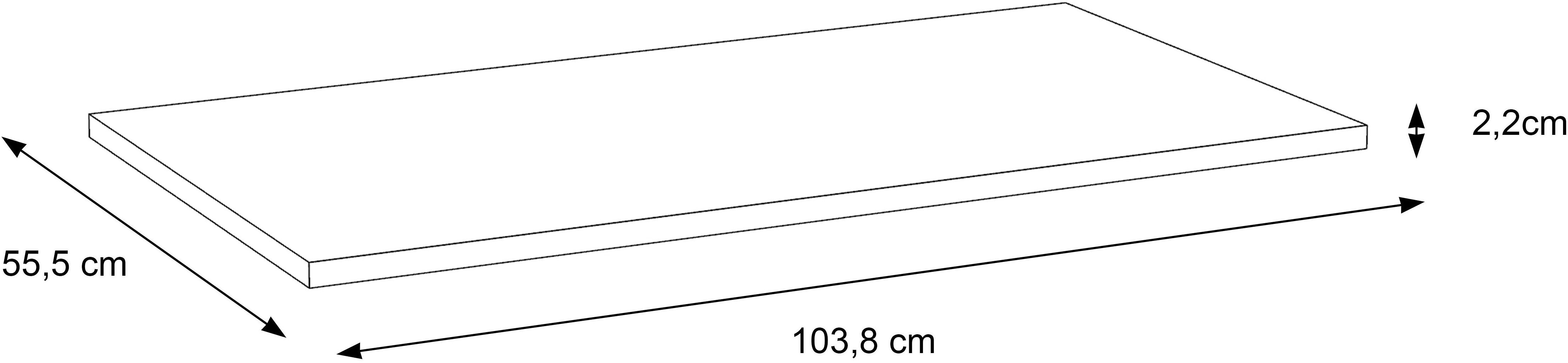 FORTE Einlegeboden KASHMIR (3 St), Einlegeböden 3er Set, Ergänzung zu 74094962, schafft Ablagefläche