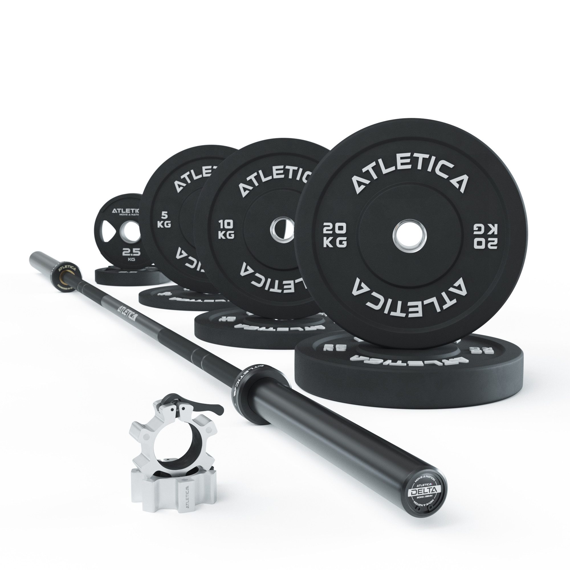 ATLETICA Langhantelstange Langhantel Set, Delta HighRep, Für Gewichtheben