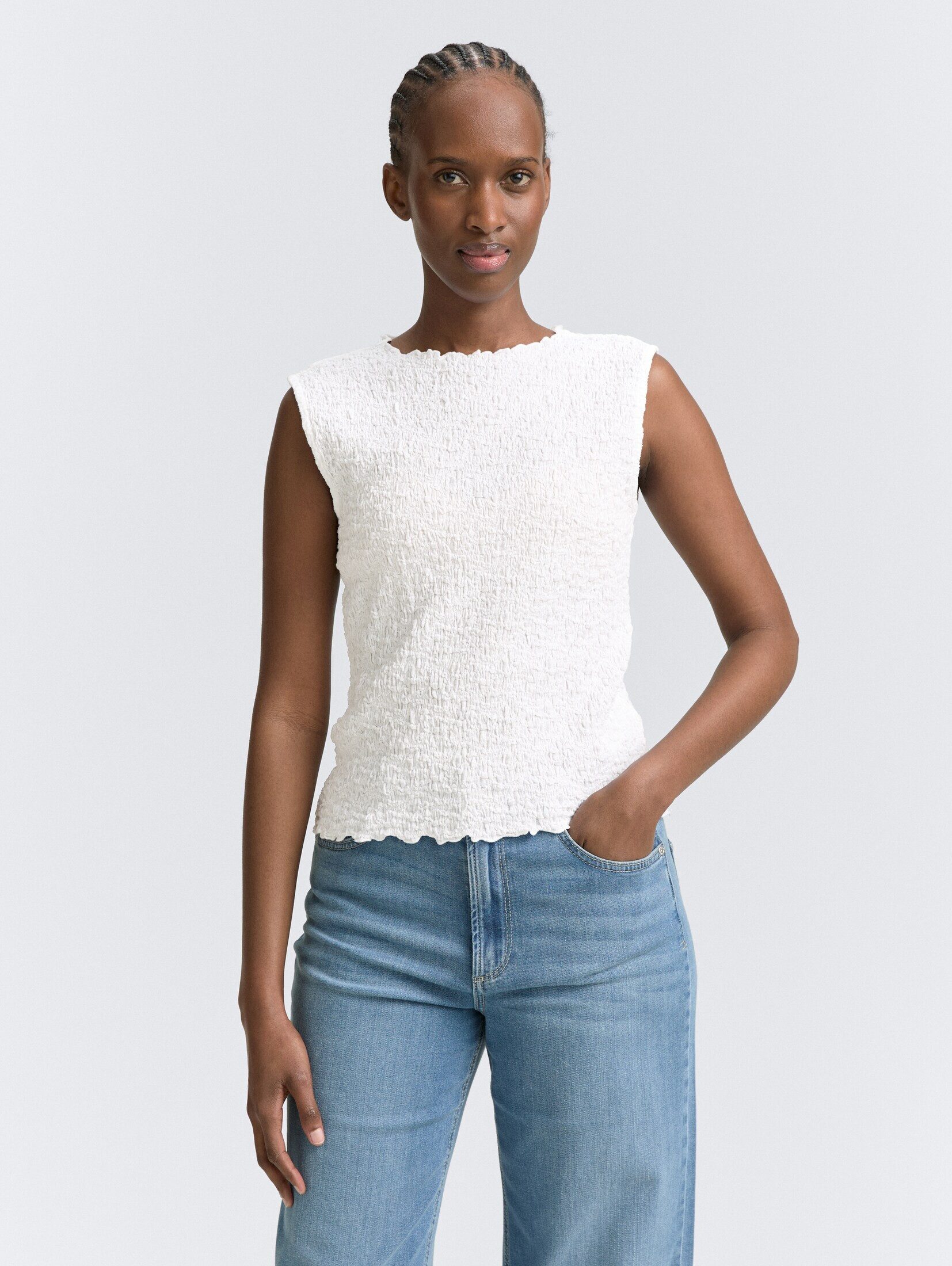 TOM TAILOR Denim Trägertop Crinkle Top günstig online kaufen