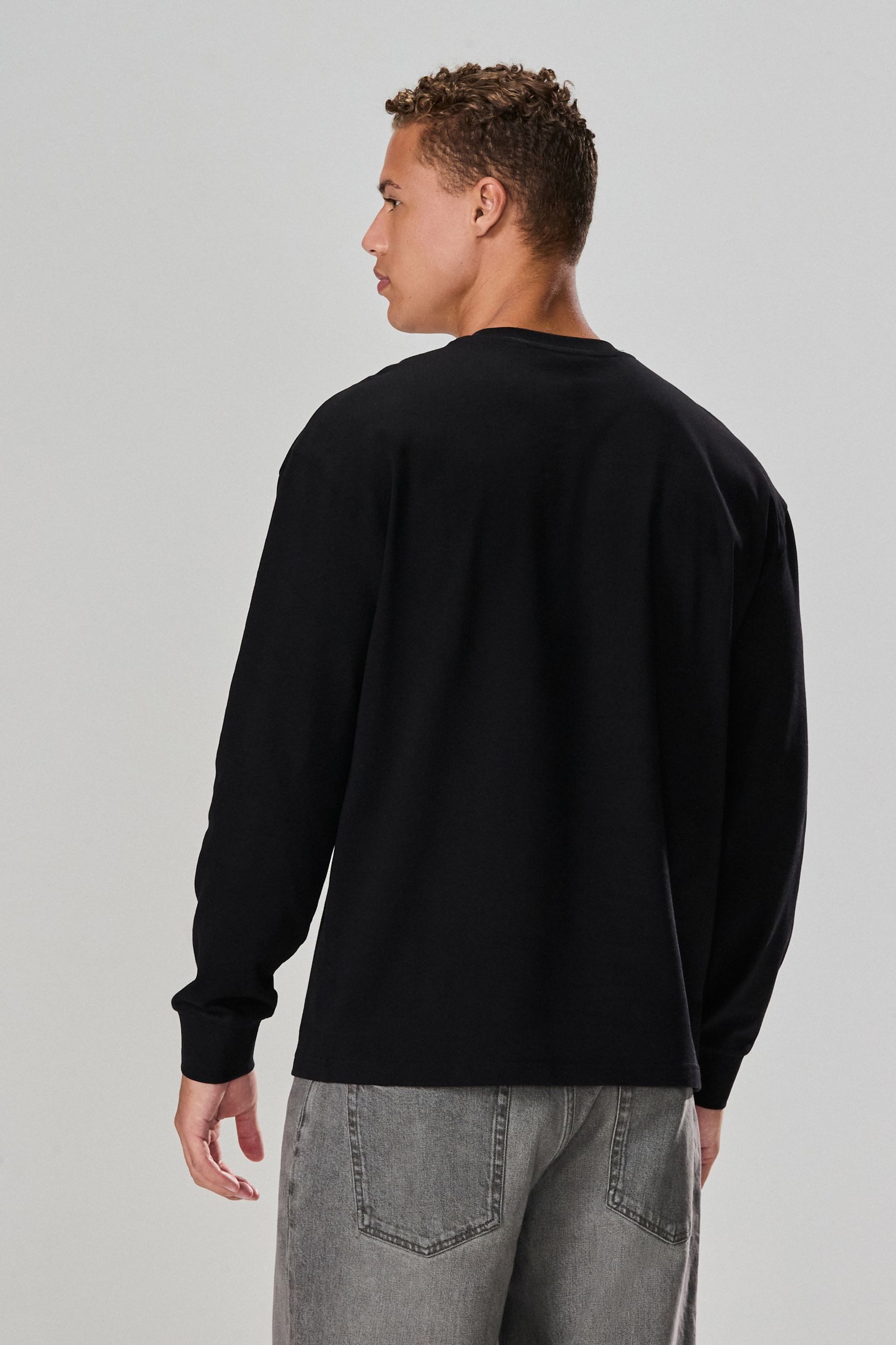 Next Langarmshirt Relaxed Fit Langarmshirt aus günstig online kaufen