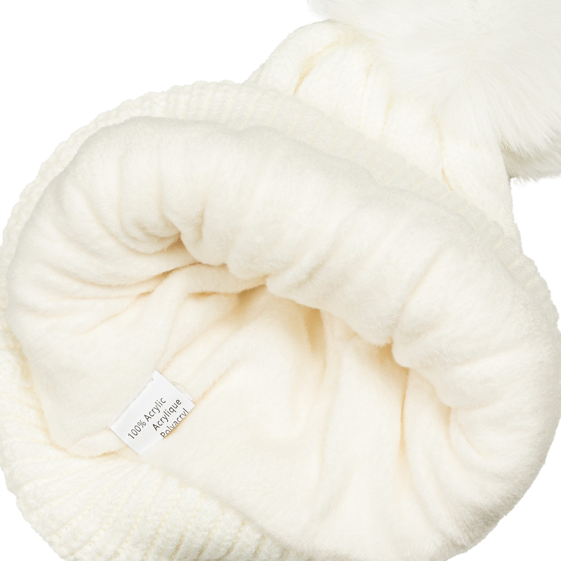 Caspar Bommelmütze MU218 Warme Damen Bommelmütze Zopfmuster extra warm mit günstig online kaufen