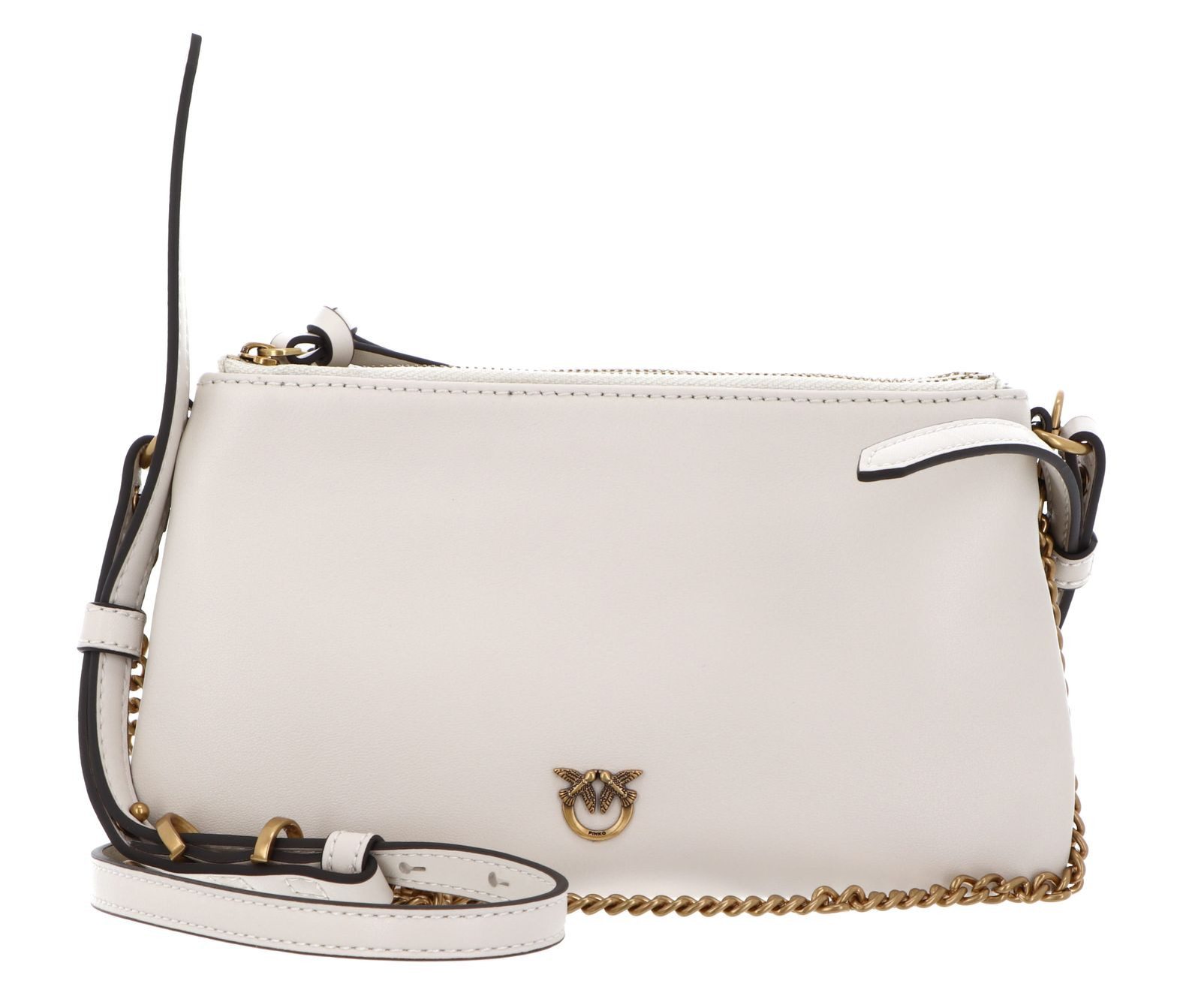 PINKO Umhängetasche Double Mini Vitello Morbido