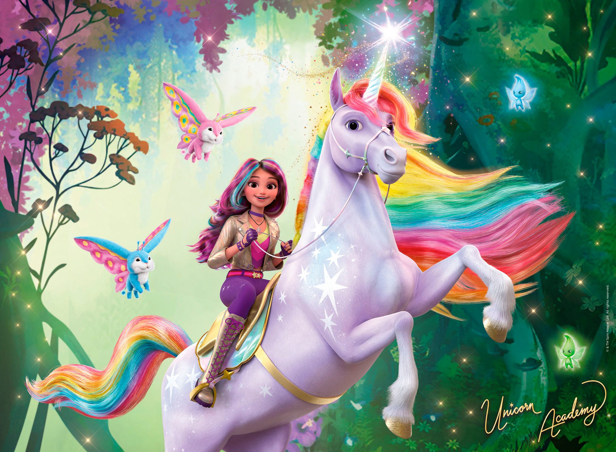 Ravensburger Puzzle Unicorn Academy, Sophia und Wildstar, 100 Puzzleteile, günstig online kaufen
