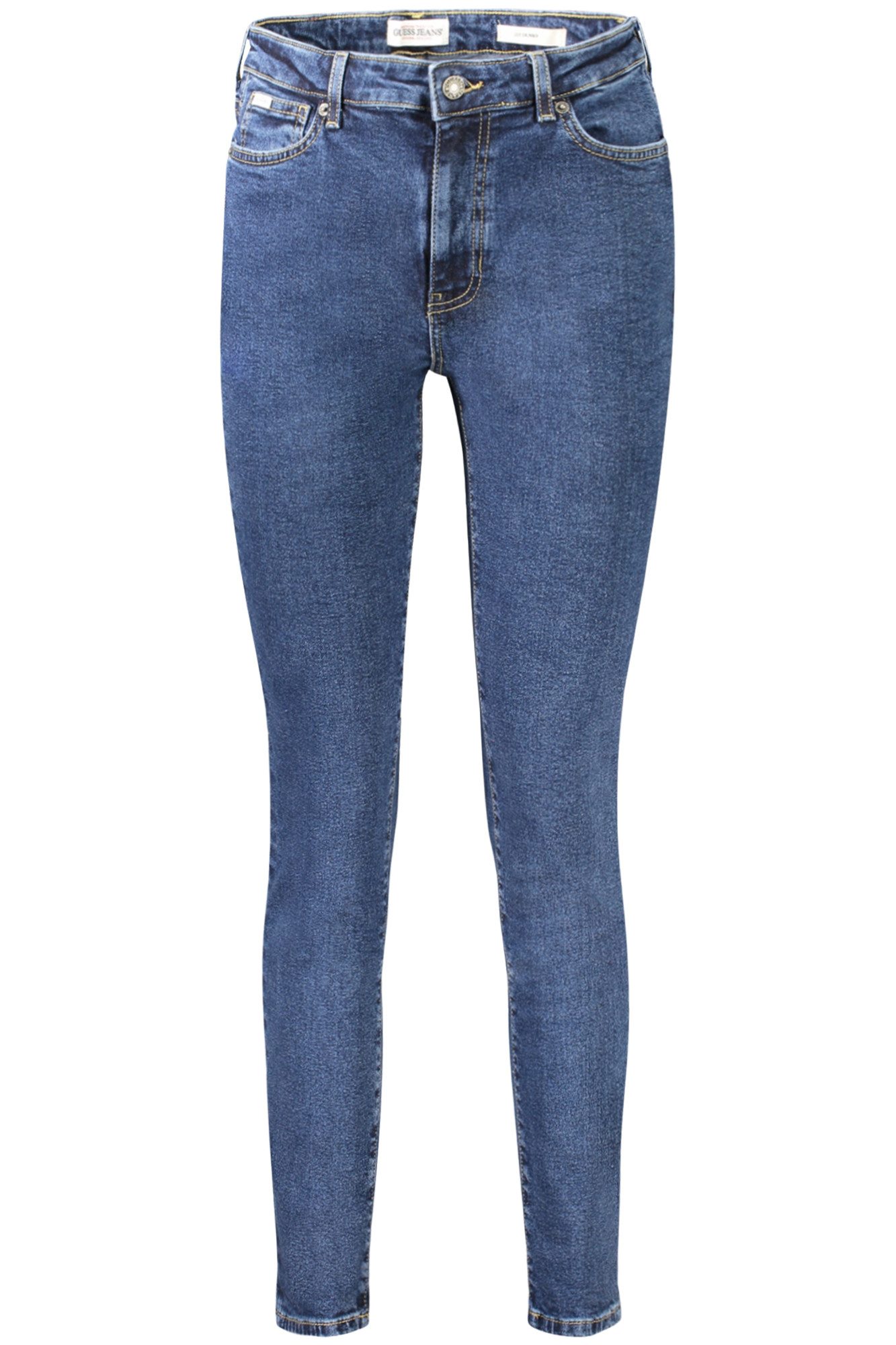 GUESS JEANS 5-Pocket-Jeans Damen Skinny Jeans Blau – Stilvoller 5-Taschen-Denim mit Logo