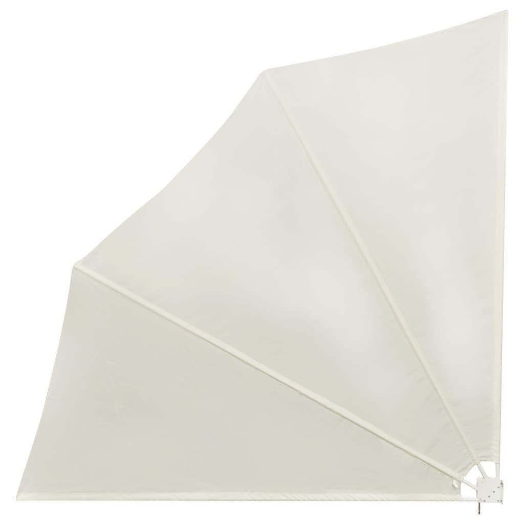 vidaXL Sonnensegel Faltbarer Balkonfächer Creme 140×140 günstig online kaufen