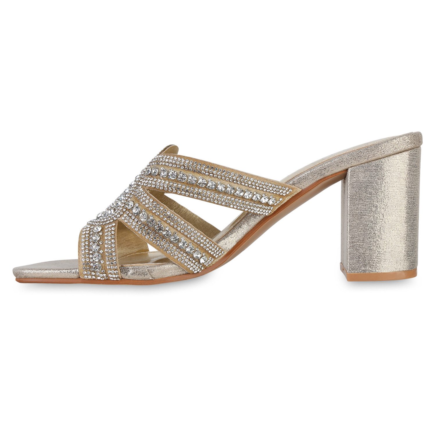 VAN HILL 841539 Sandalette Damen Pantoletten günstig online kaufen