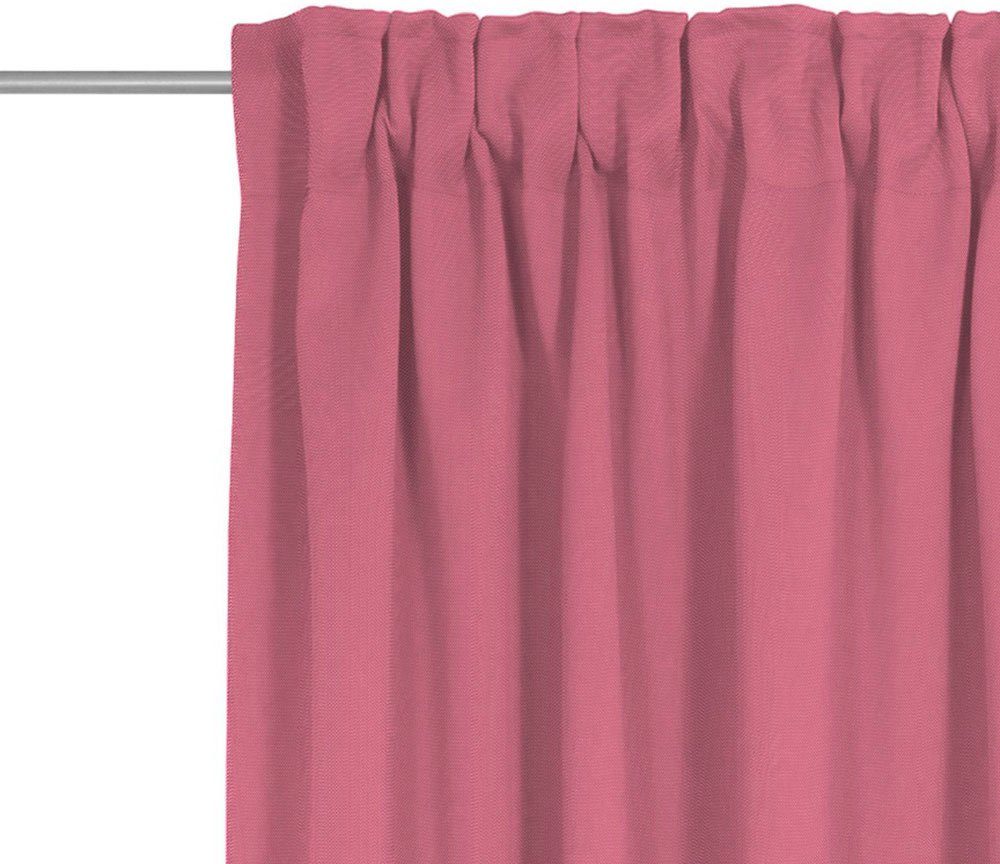Bio-Baumwolle Jacquard, nachhaltig blickdicht, aus Adam, Multifunktionsband Collection, St), (1 Vorhang pink Uni