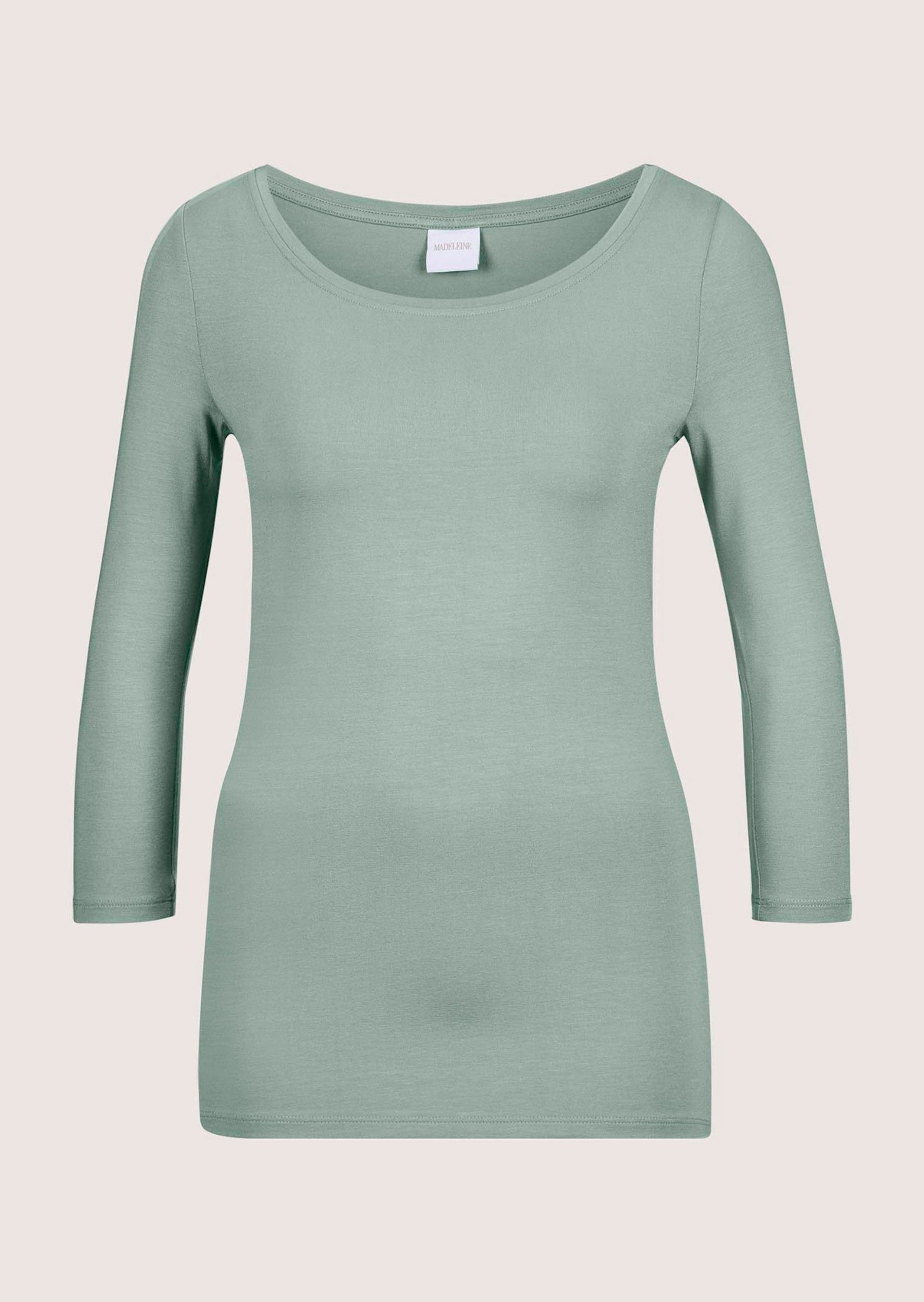 3/4-Arm-Shirt Halbarm Viskose-Oberteil für Damen