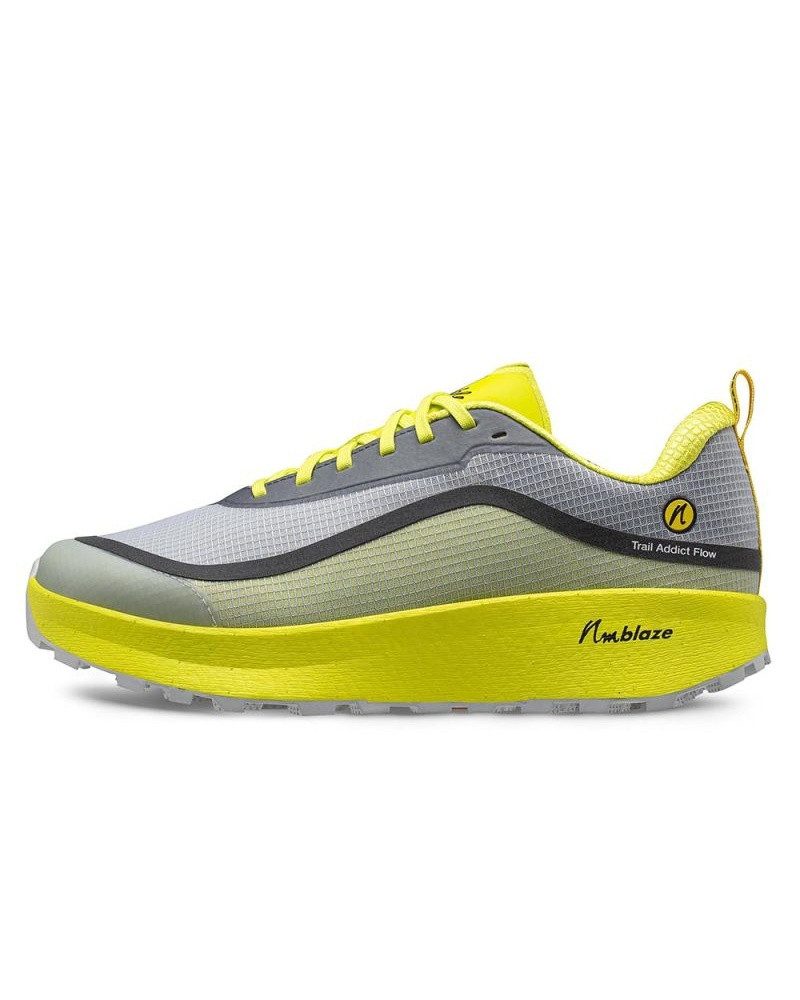 Joe Nimble Addict Flow Trail grau/gelb Herren Laufschuh