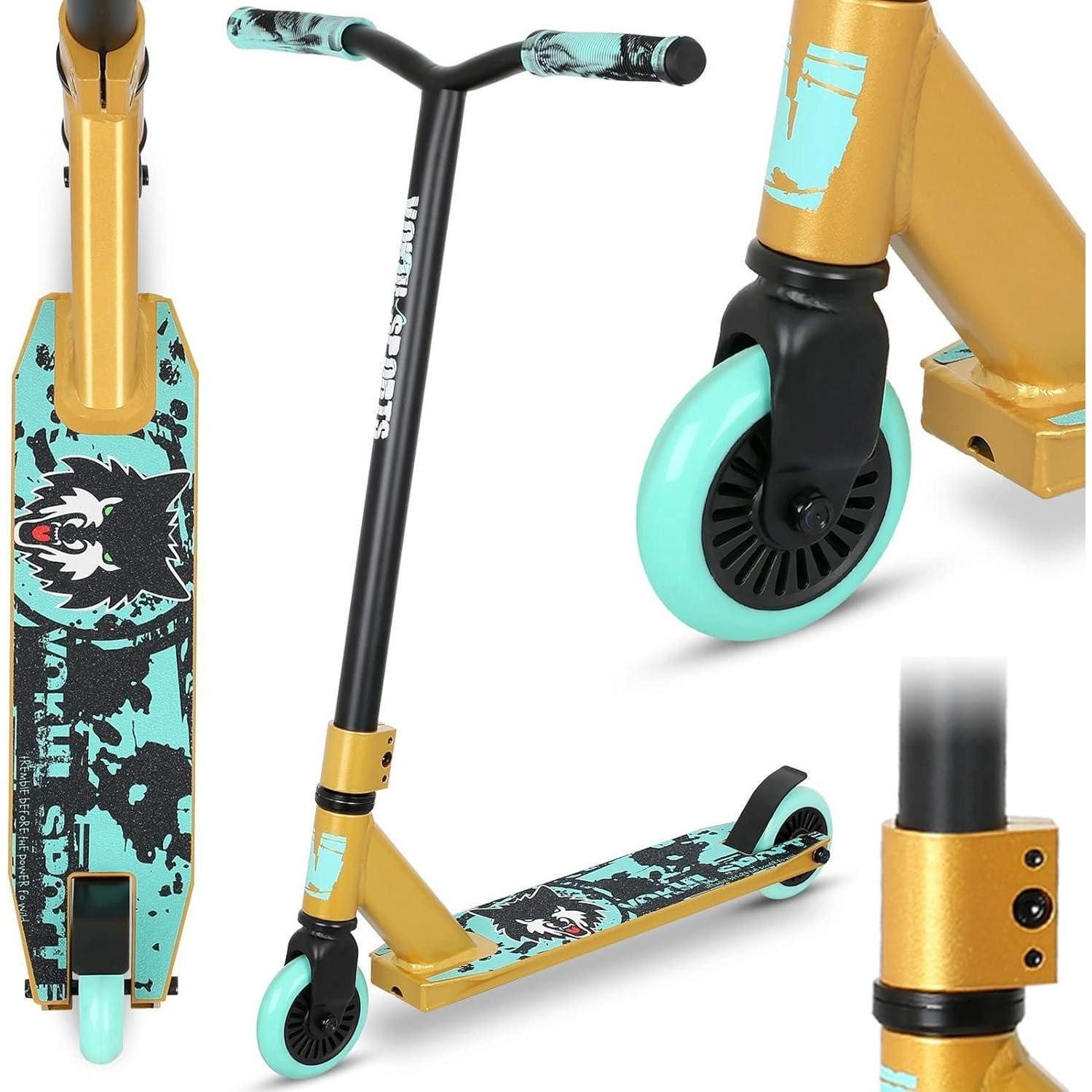 LuxusKollektion Fahrradständer Stunt Scooter Pro für Jugendliche ab 6 Jahre, Freestyle Trick