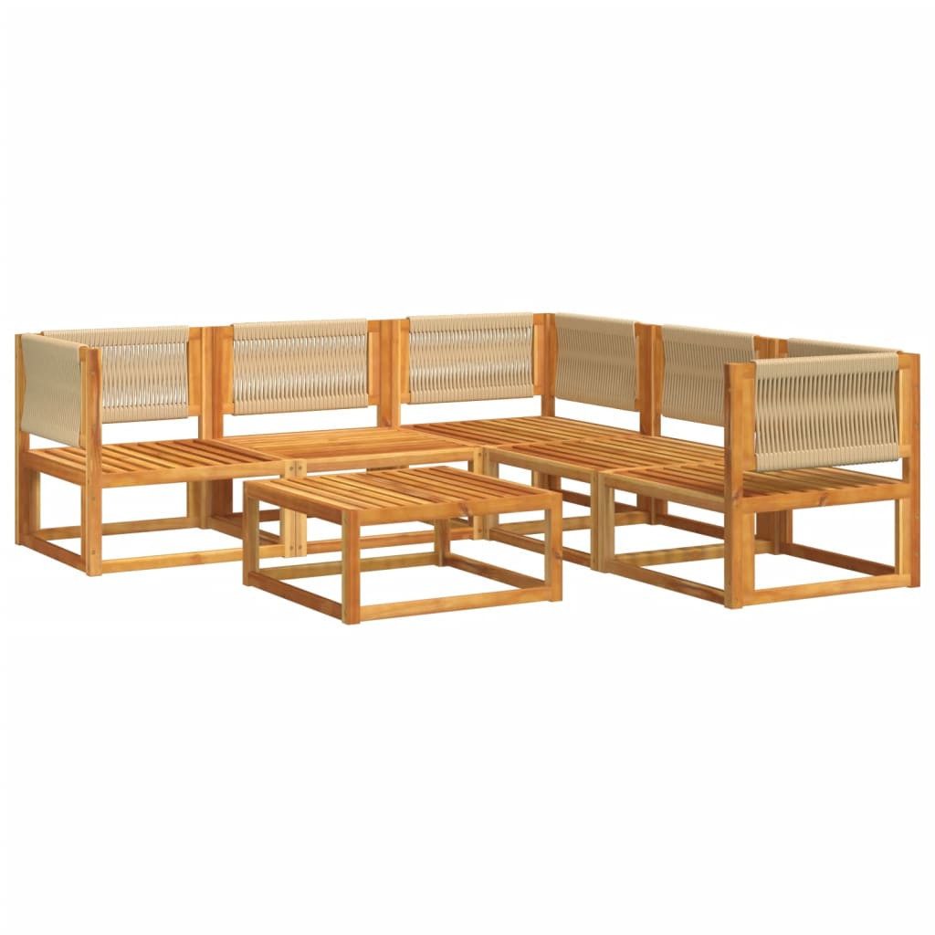 vidaXL Loungesofa 6-tlg. Garten-Sofagarnitur mit Kissen günstig online kaufen