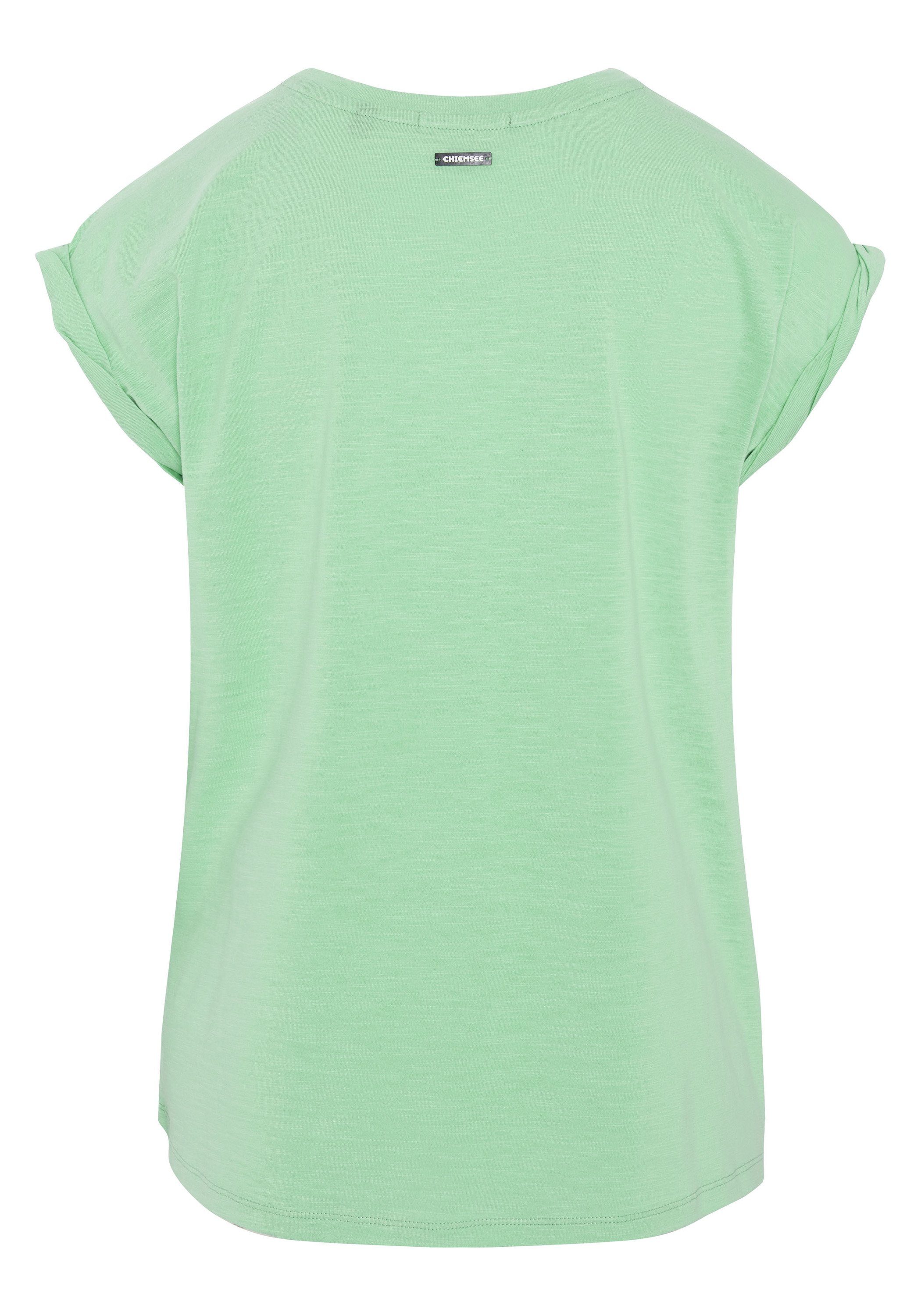 Frontprint Chiemsee Neptune Green T-Shirt mehrfarbigem 1 mit Print-Shirt