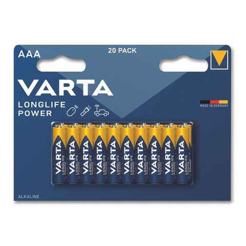 VARTA VARTA Batterie Alkaline, Micro, AAA, LR03, 1.5V Batterie