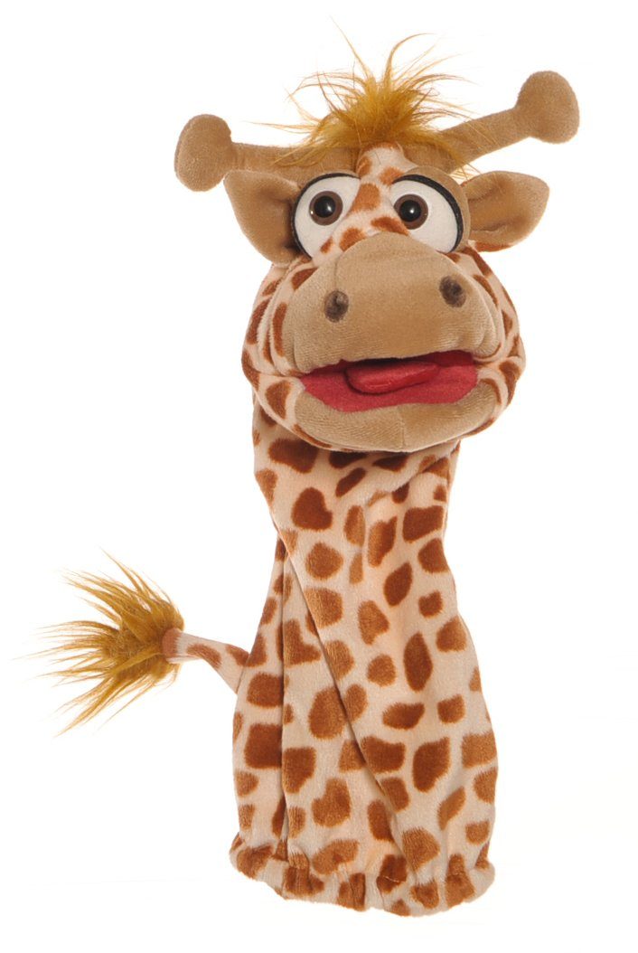 Living Puppets Handpuppe Living Puppets Handpuppe Giraffe W573 (Packung), Sehr gut geeignet um Geschichten zu erzählen