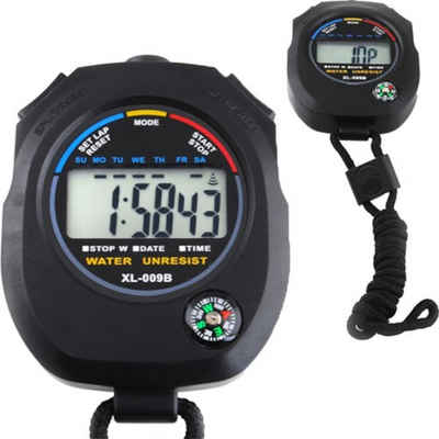 ISO TRADE Taschenuhr Digitale Stoppuhr, (Taschenuhr Zeit messen, 1-tlg., stoppen, rennen, sport), Multifunktion