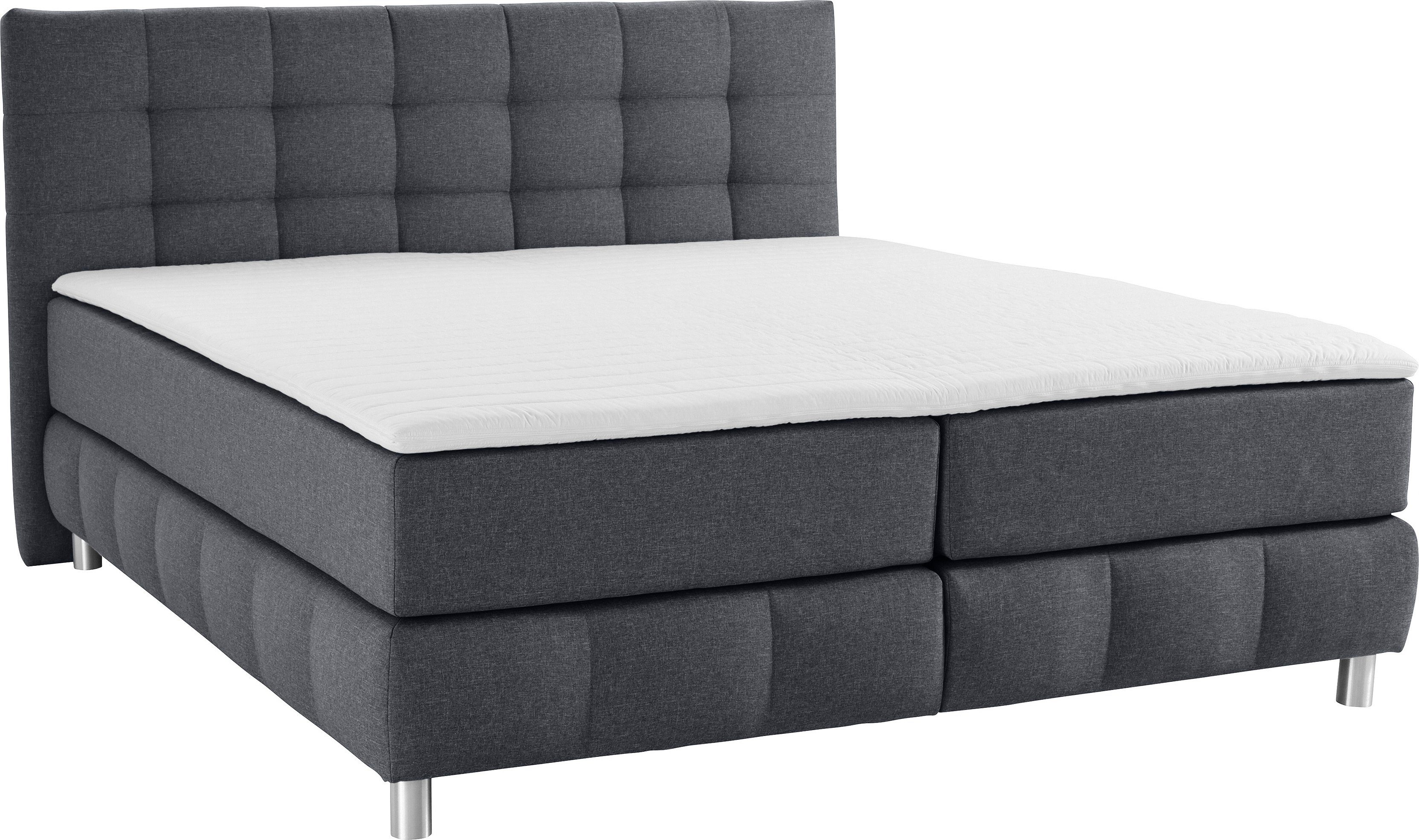 Home affaire Boxspringbett Salo, incl. Topper, 6 Breiten, 2 Härtegrade, TFK auch in Härtegrad 4