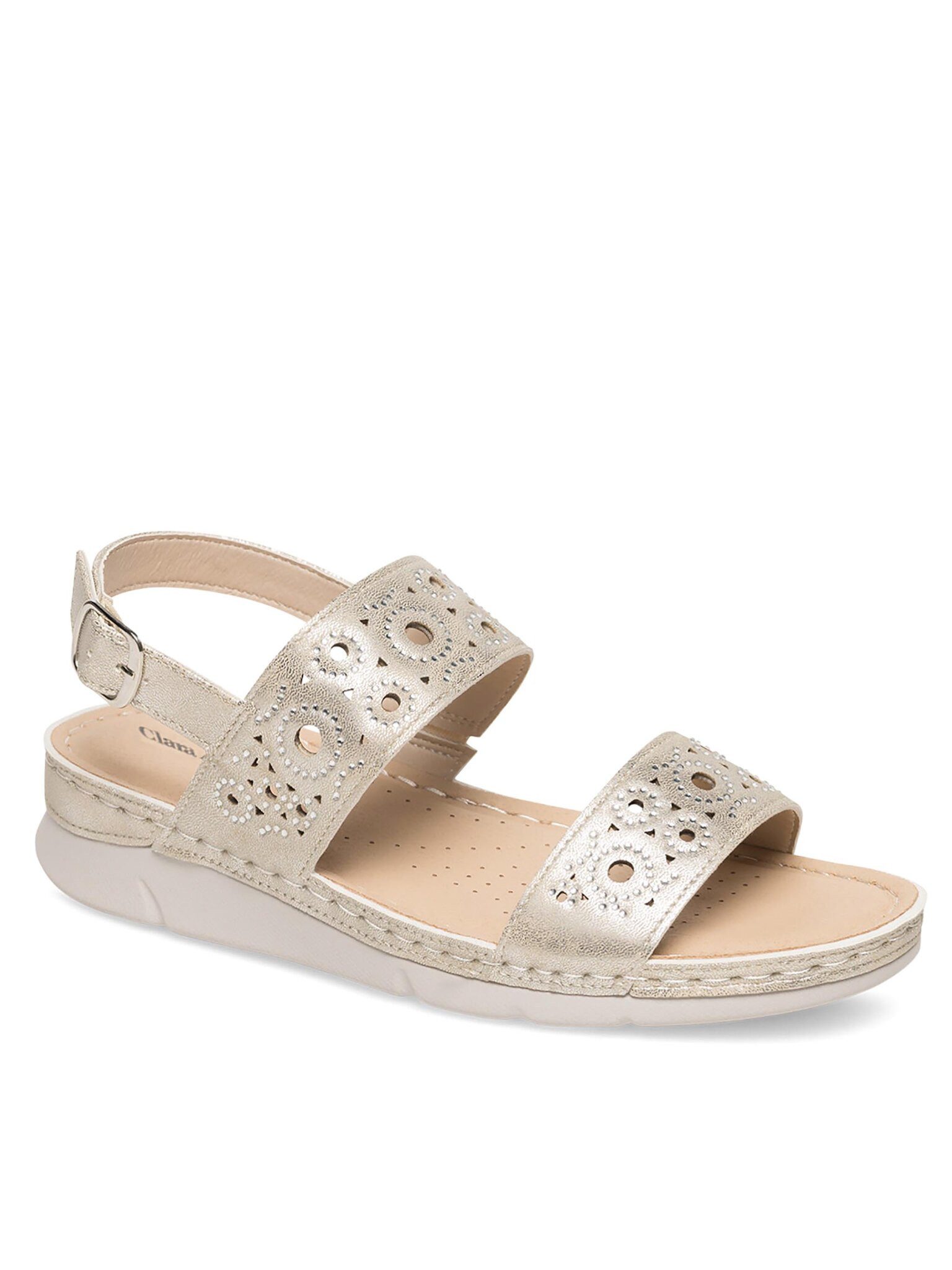 Clara Barson Sandalen JD23-0417-33 Beige Sandale günstig online kaufen