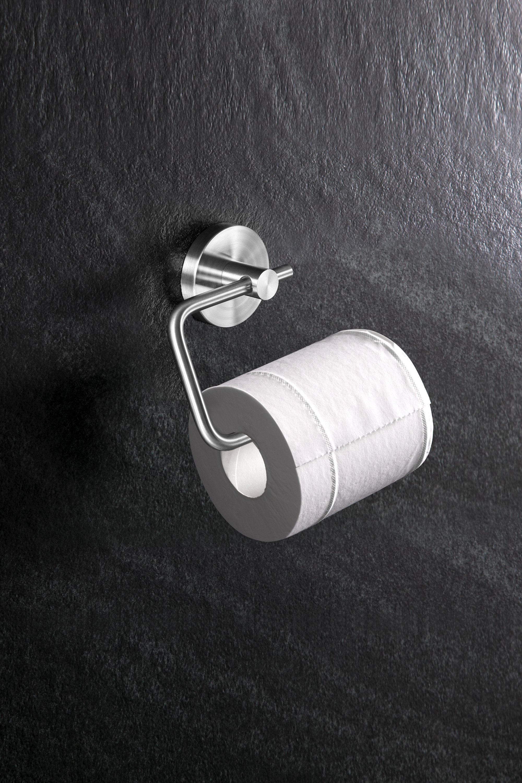 zum Toilettenpapierhalter Bohren Klopapierhalter Wand WC - Selbstmontage Ambrosya einfache Edelstahl Toilettenpapierhalter (Packung),