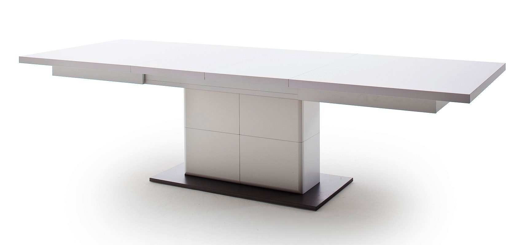 180(280)x100, furniture Esstisch Säulentisch Esstisch MCA HARPER matt Amora, weiß ausziehbar, (No-Set)