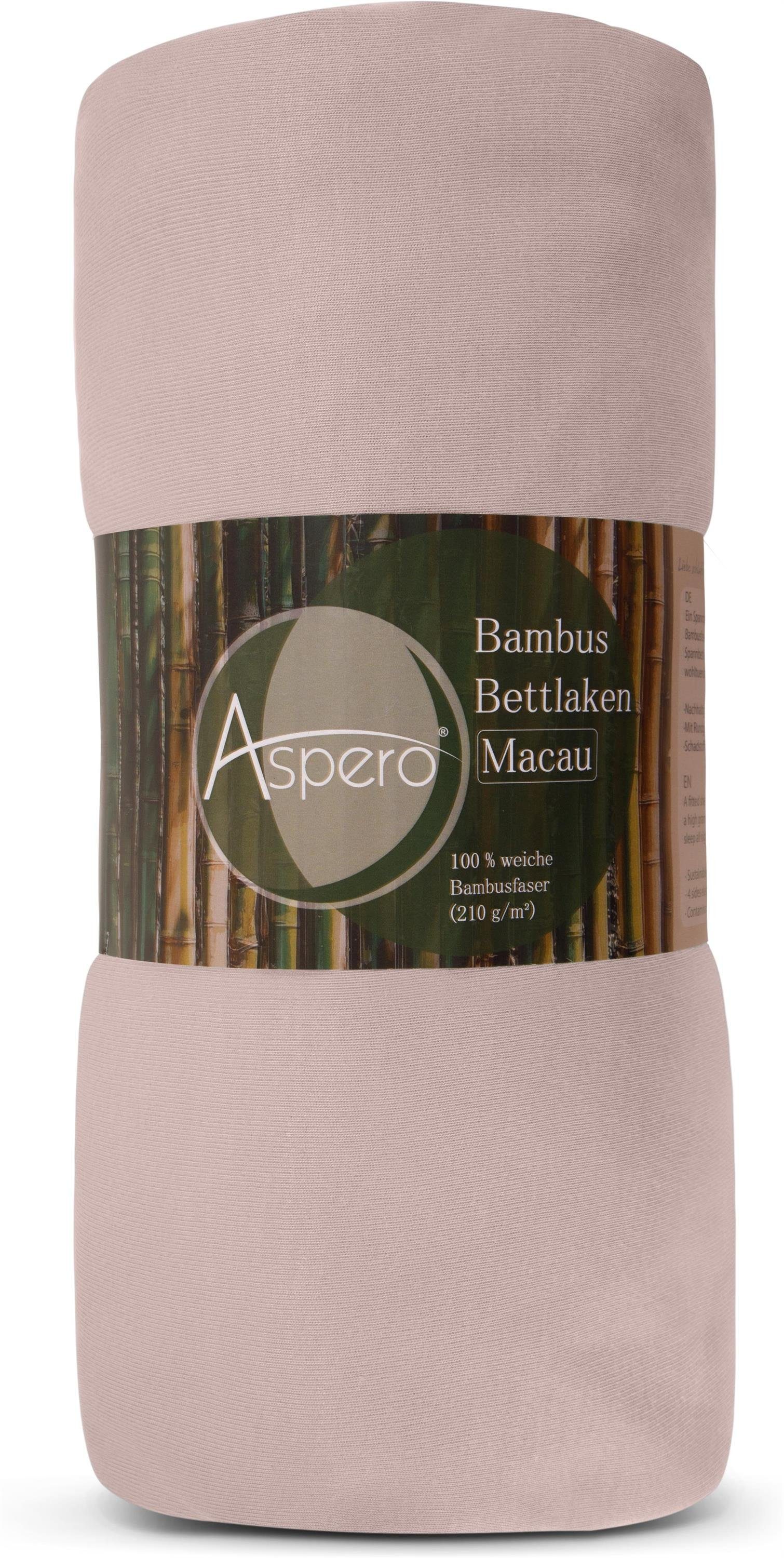 Aspero Bettlaken 2 x Bambus Spannbettlaken günstig online kaufen