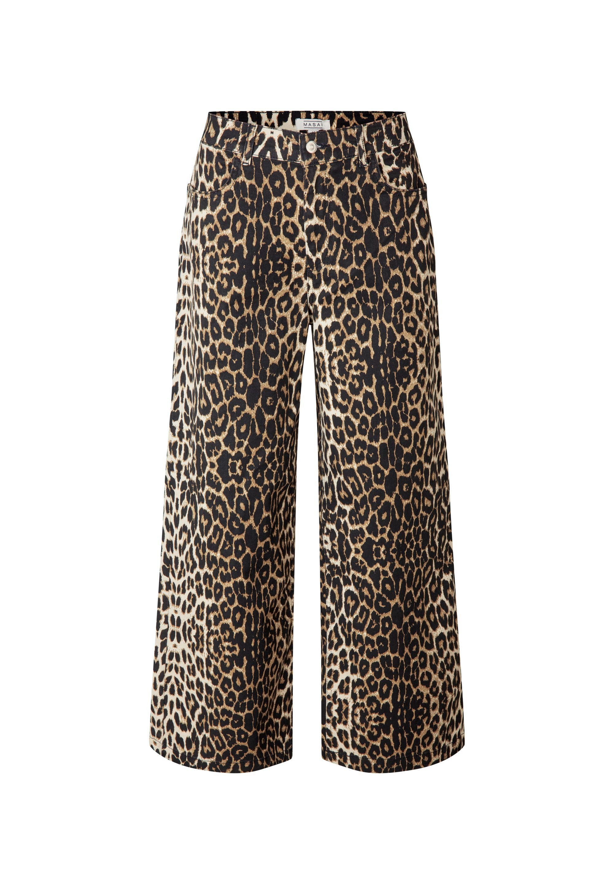 Masai Loose-fit-Jeans MaPassang Leopardenmuster, schmeichelhafter Schnitt