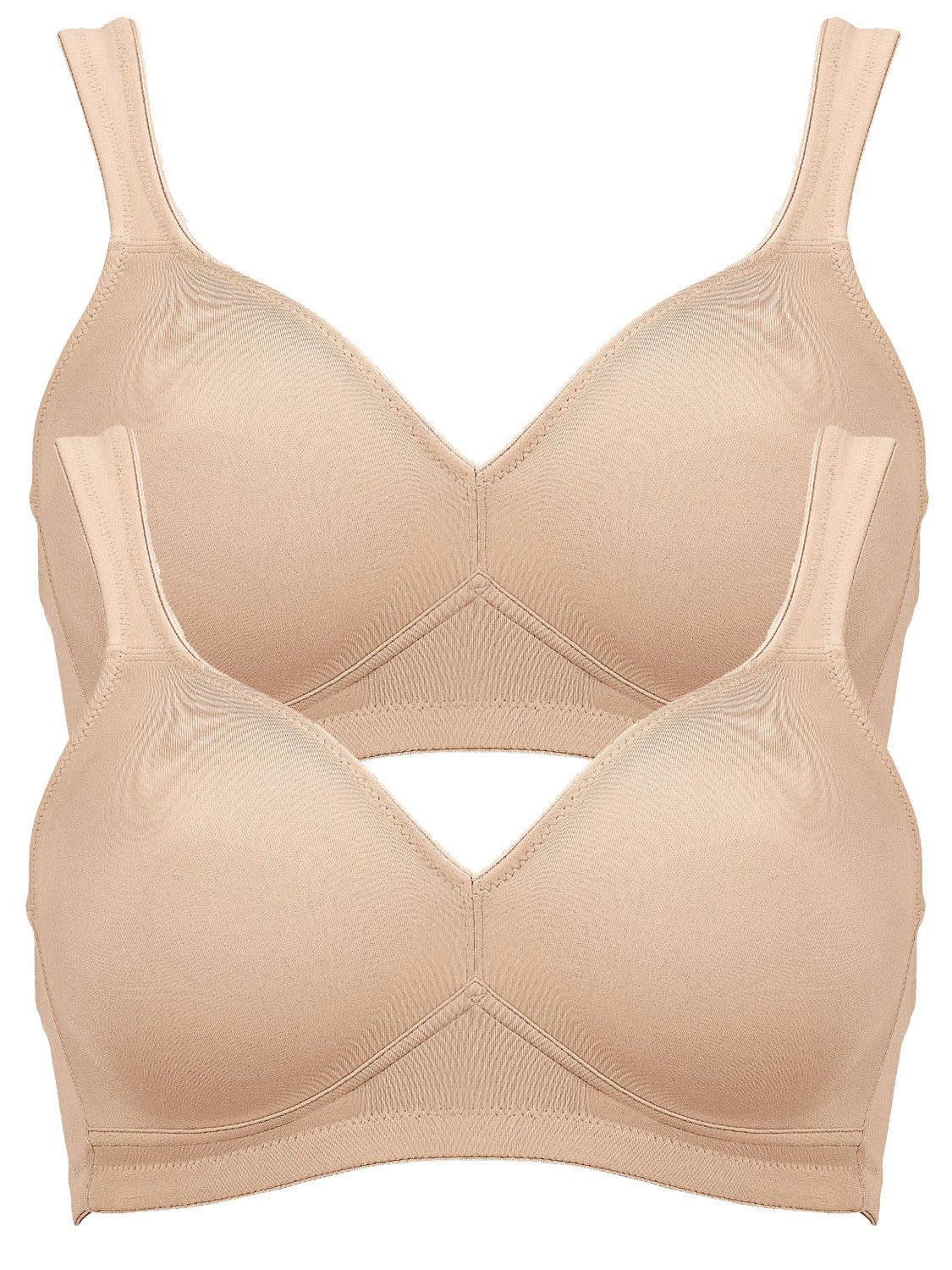 Rosa Faia Set: Bügelloser BH BH ohne Bügel Twin (Spar-Set, 2-tlg) Stützfunktion