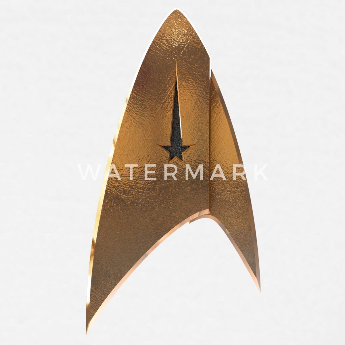 Spreadshirt T-Shirt Star Trek Delta Abzeichen Uniform Goldmuster Männer T-S günstig online kaufen