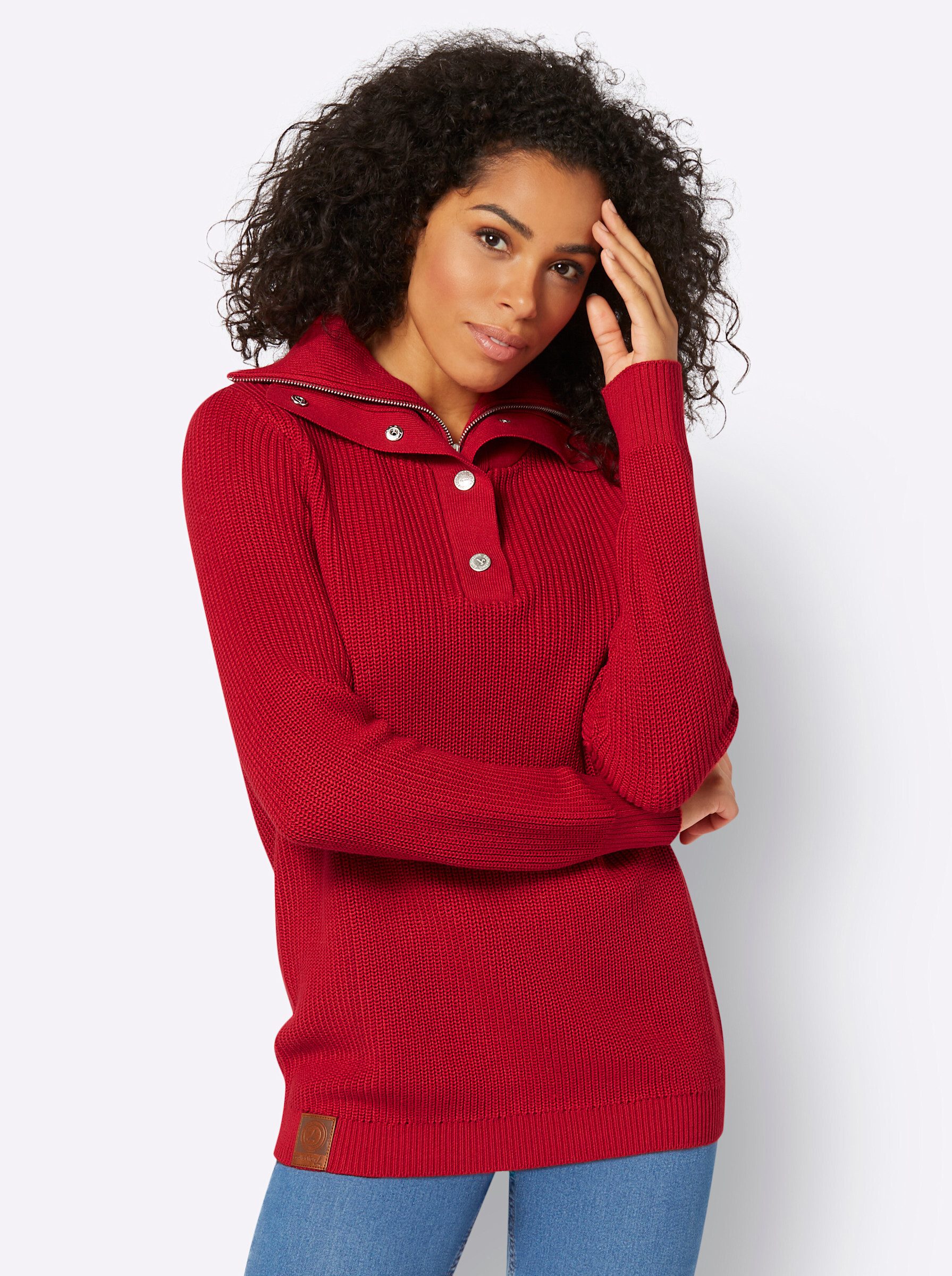 Witt Strickpullover Troyer-Pullover