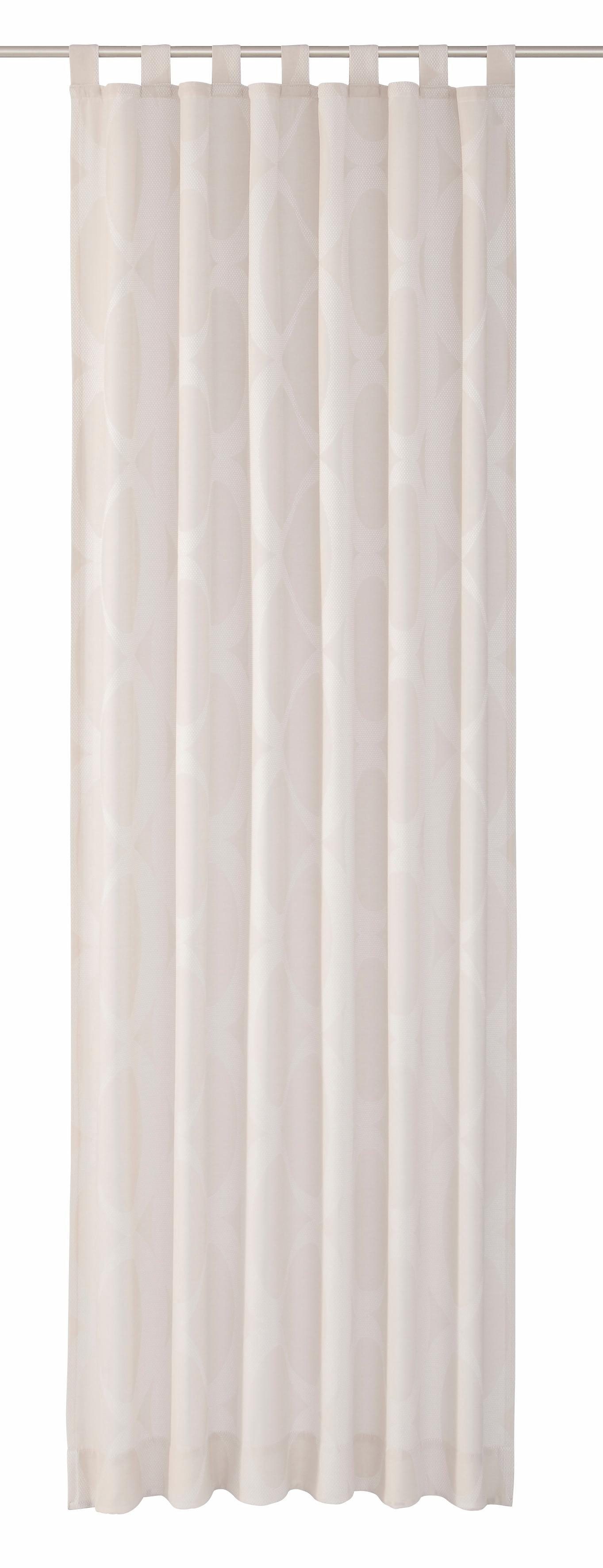 Vorhang Lahstedt, Wirth, Schlaufen (1 St), blickdicht, Jacquard creme