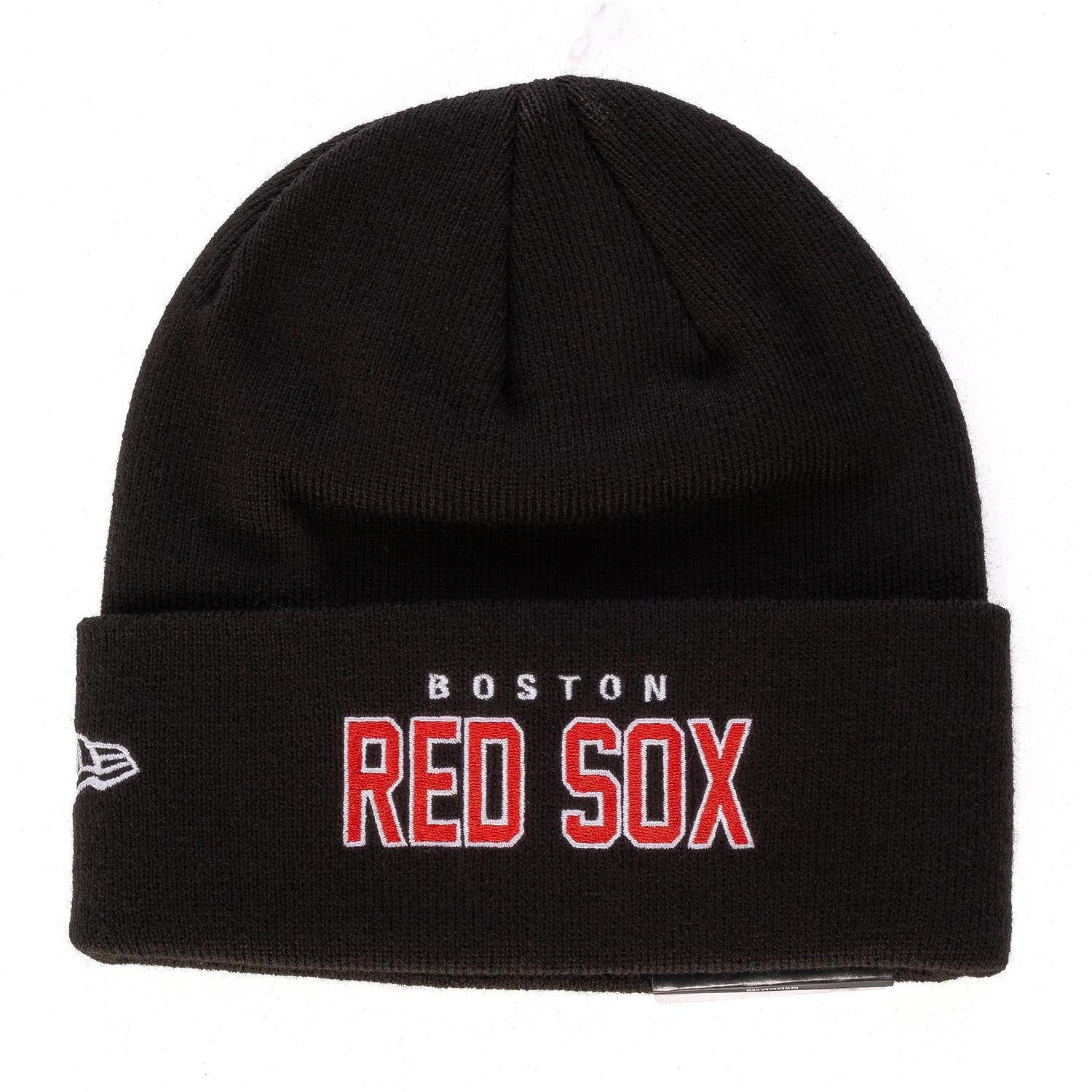 New Era Strickmütze Mütze New Era MLB Boston Red Sox breiter Umschlag