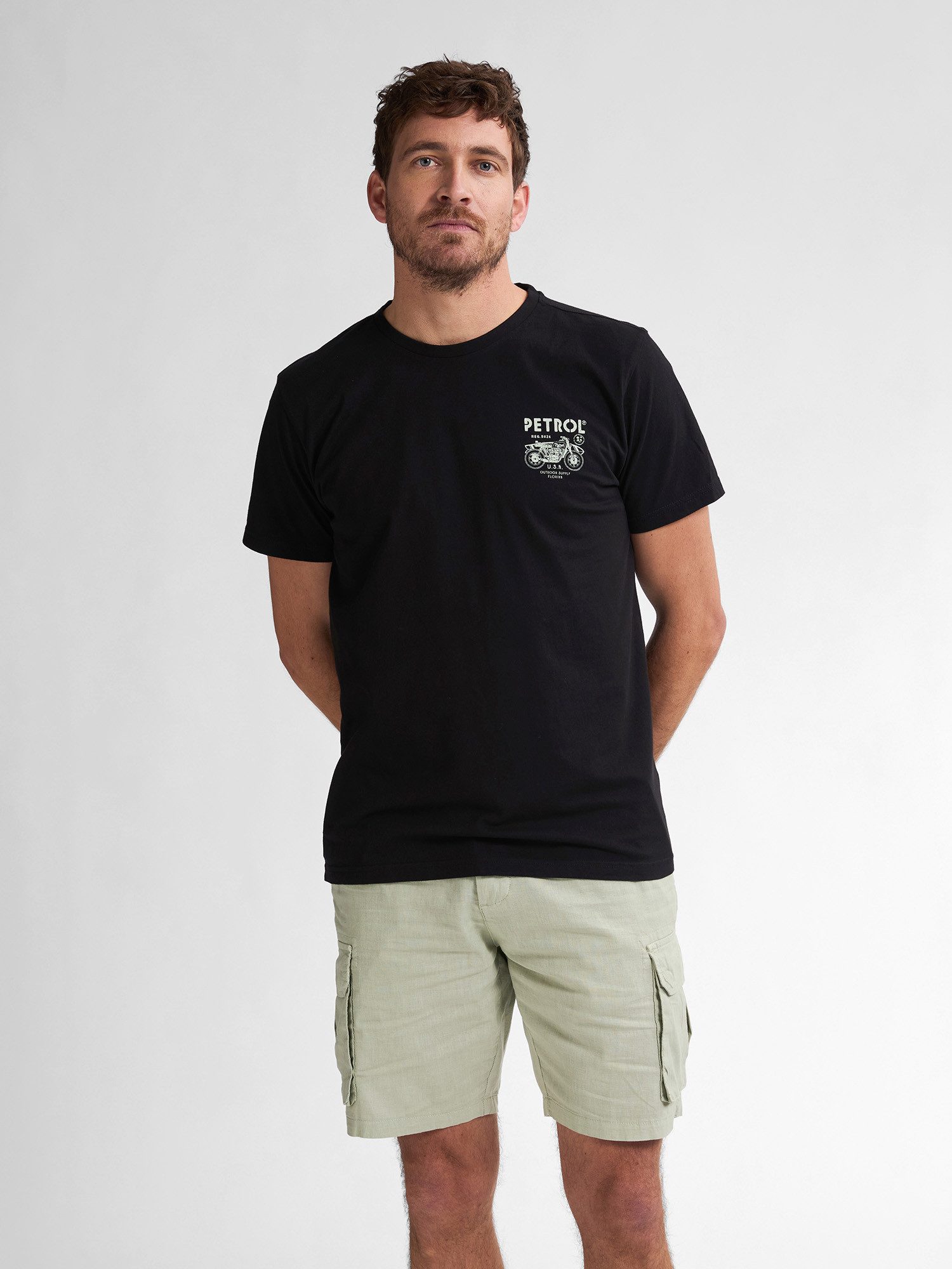 Petrol Industries T-Shirt Back Print Bayfrontstone günstig online kaufen