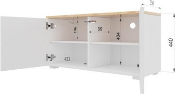 Platan Room Lowboard LUNA, 90 oder 180 cm Sideboard Hängend oder Stehend Hochglanz / Matt