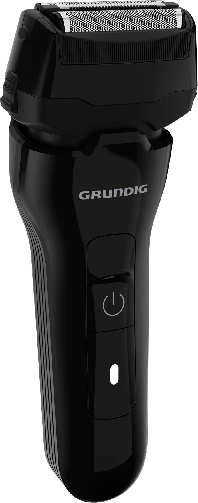 Grundig Elektrorasierer Herrenrasierer MS 6330, Aufsätze: 1, ausklappbarer Langhaarschneider, 3‑fach Rasierer mit Li‑Ion Akku, LED‑Display & Fast Charge schwarz