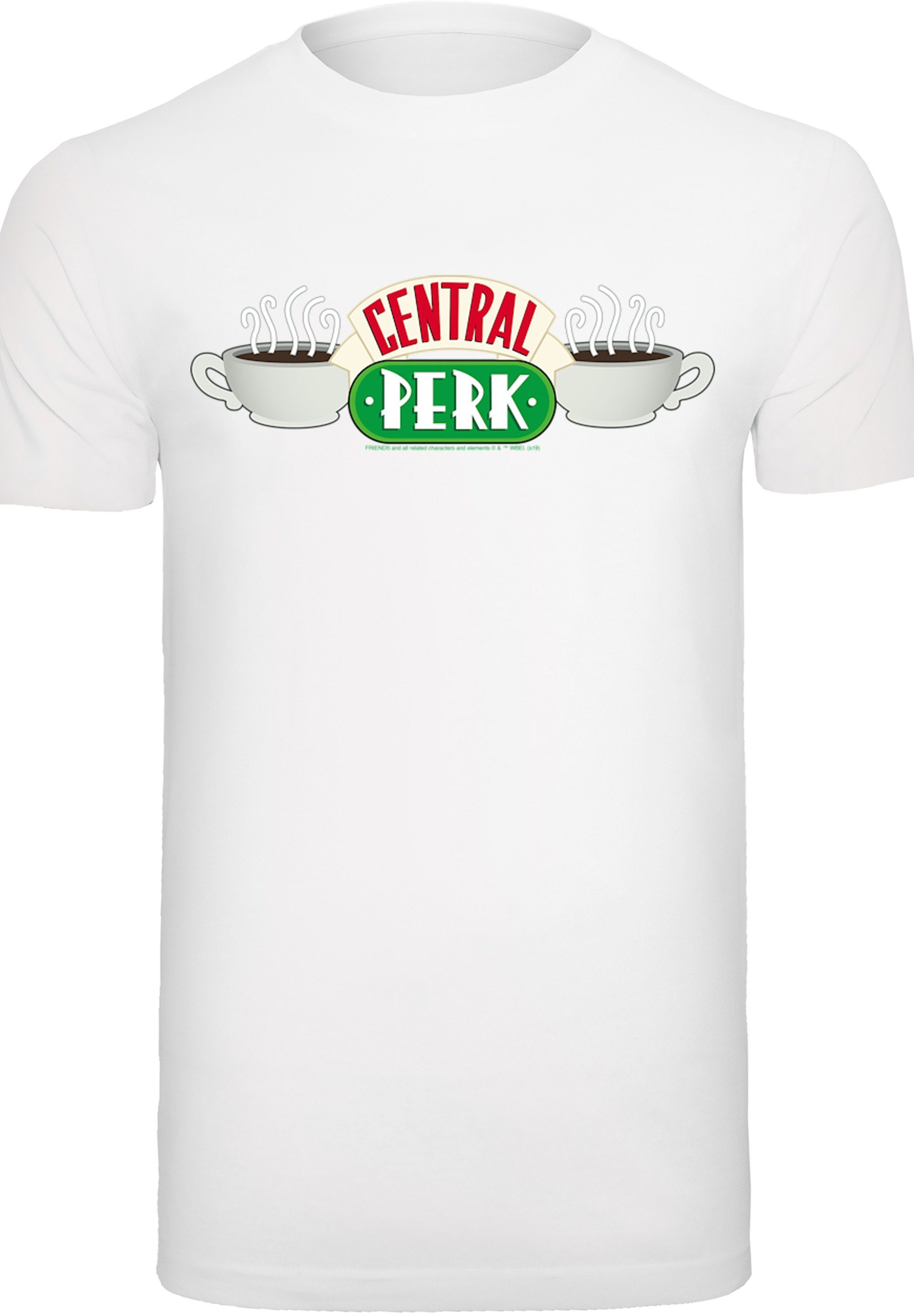 weiß Print Serie Perk FRIENDS Central BLK T-Shirt F4NT4STIC TV