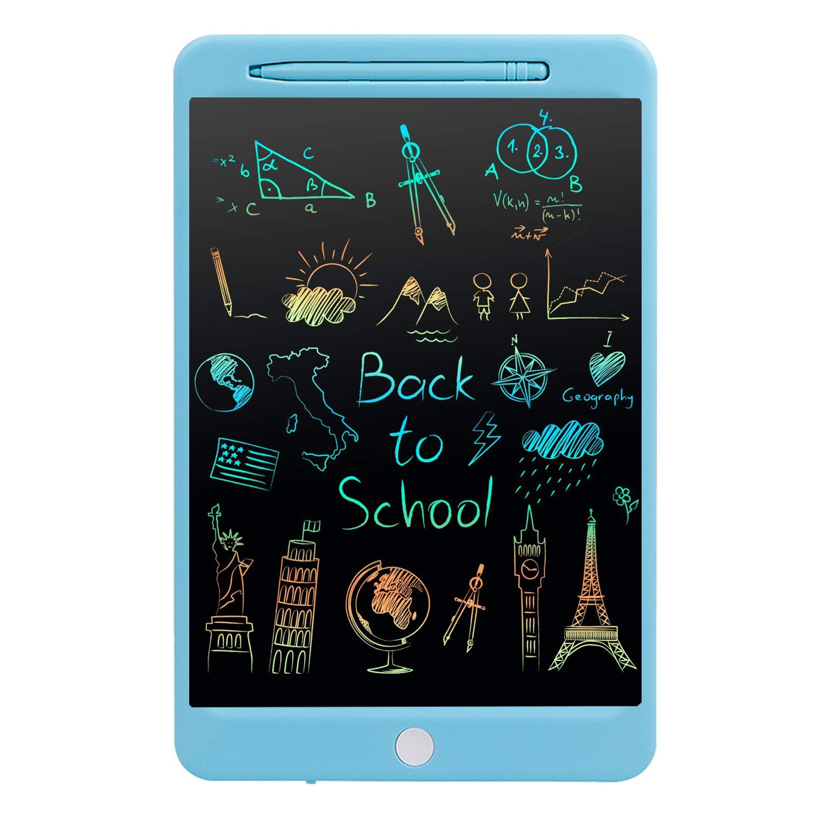 Aoucheni Zaubertafel 12 Zoll LCD Schreibtafel Handschrift Notizblock Memoboard für Kinder