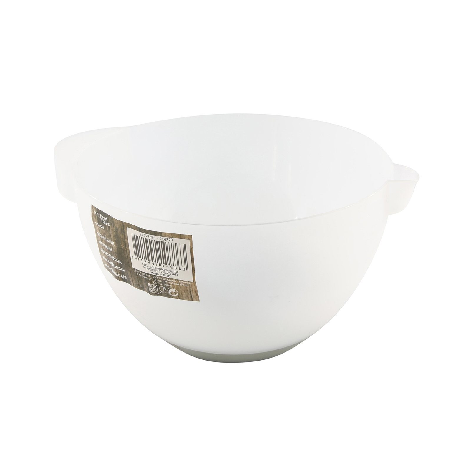 Neuetischkultur Rührschüssel Rührschüssel Ø 23 cm, Polypropylen, (Stück, 1-tlg), rutschfester Boden