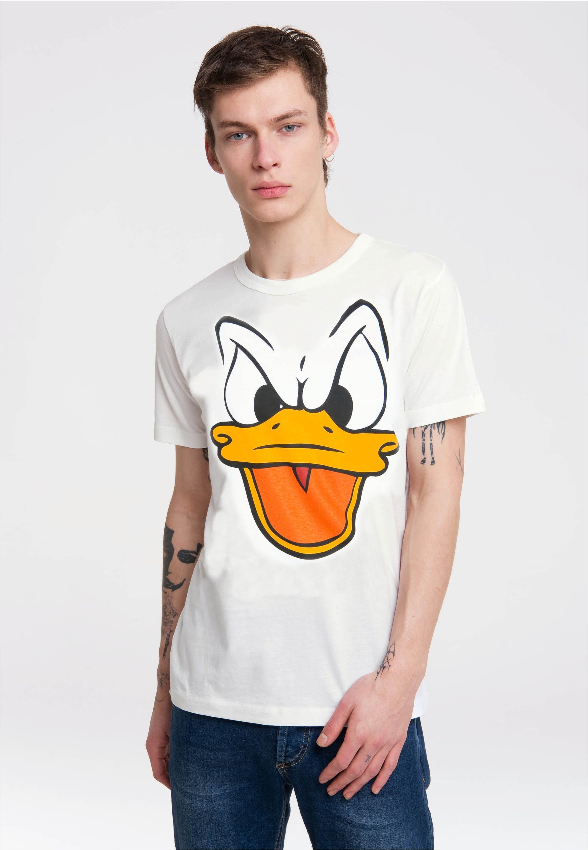 LOGOSHIRT T-Shirt Donald Duck im lizenziertem Originaldesign