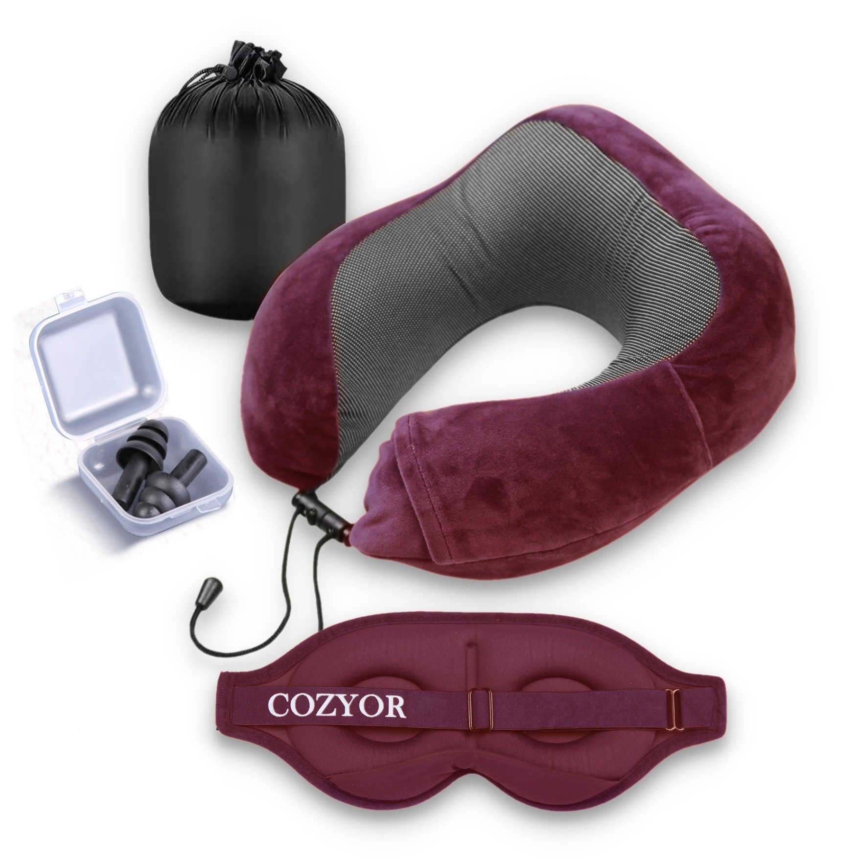 Cozyor Nackenstützkissen Memory Nackenkissen mit verstellbarem Verschluss + günstig online kaufen