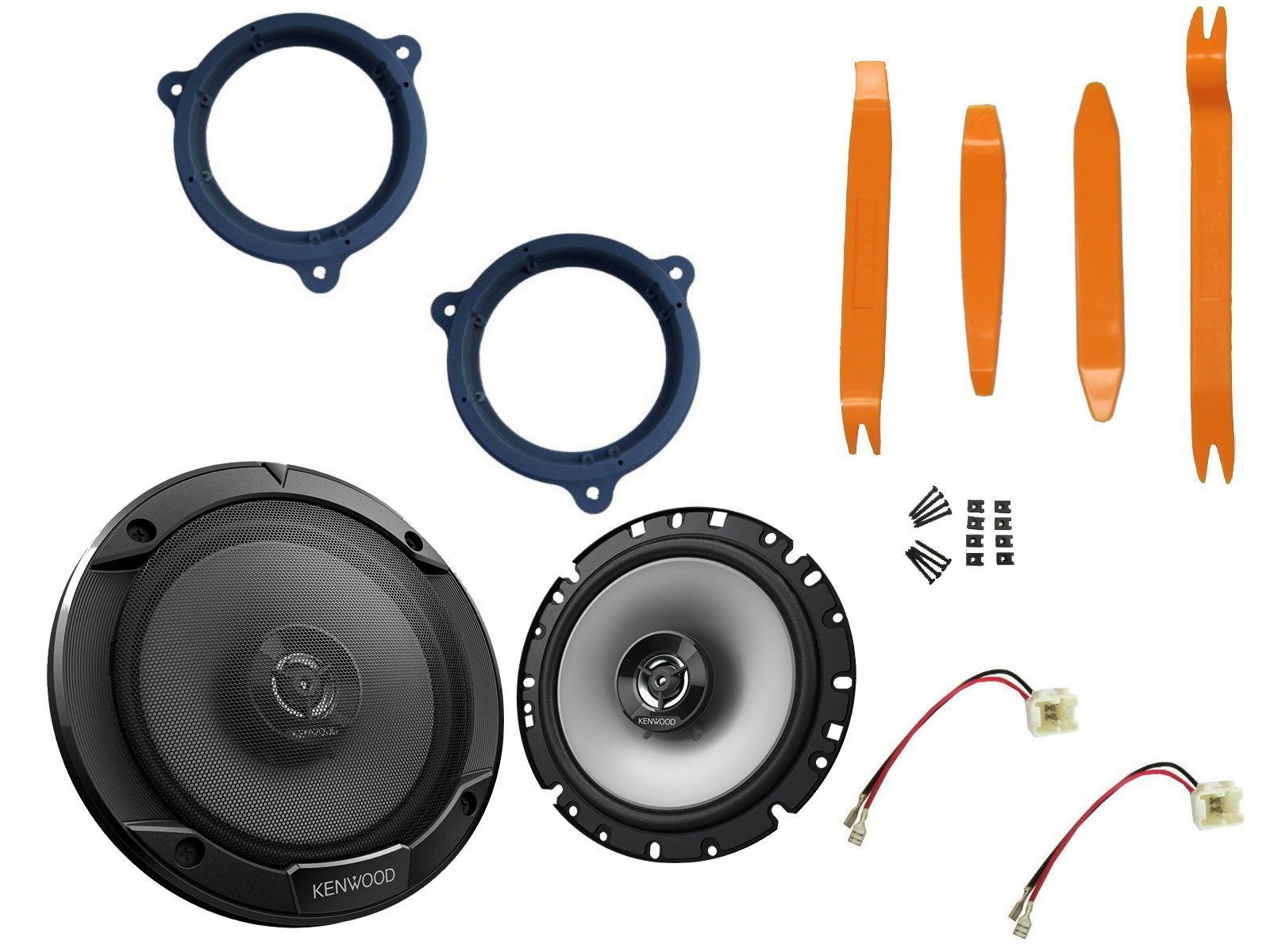 DSX Kenwood Lautsprecher Set für Dacia Dokker Tür vorne Bügel 300 W Auto-Lautsprecher (30 W)