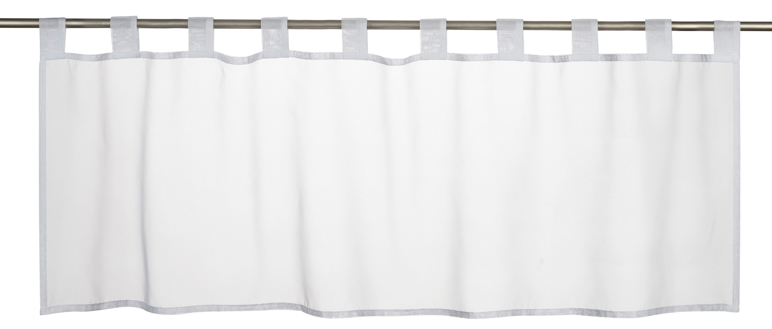 ELBERSDRUCKE Scheibengardine Bistrogardine Basic weiß 48x140 günstig online kaufen