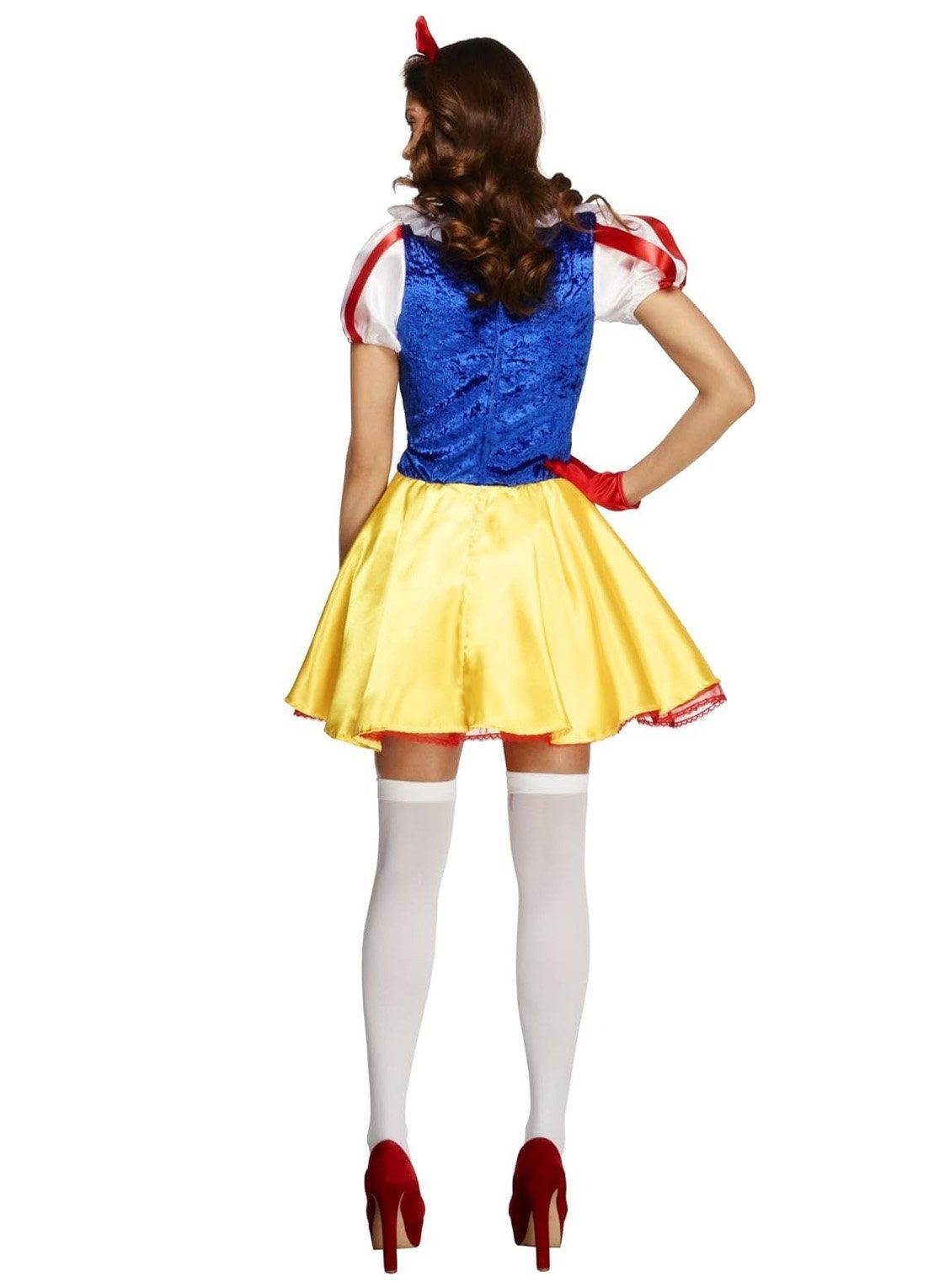 Smiffys Kostüm Schneewittchen - Karneval Faschingskostüm Damen, Freizügiges Kleid der klassischen Märchenprinzessin