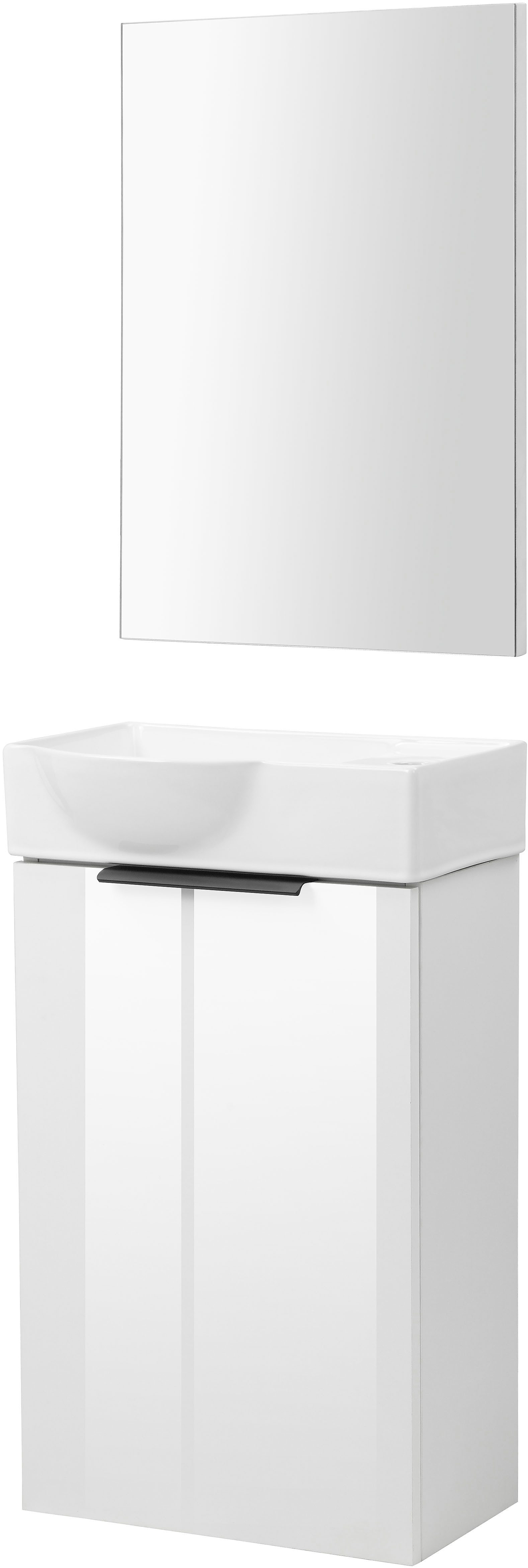 welltime Badmöbel-Set Sienna Gästebad platzsparend, (Komplett-Set, 3-St., 3 günstig online kaufen