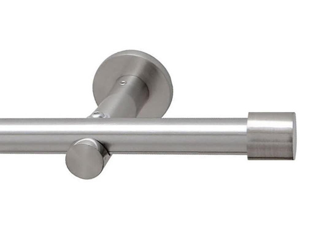 Garduna Gardinenstange 16mm / Edelstahl-Optik, 1-läufig, günstig online kaufen