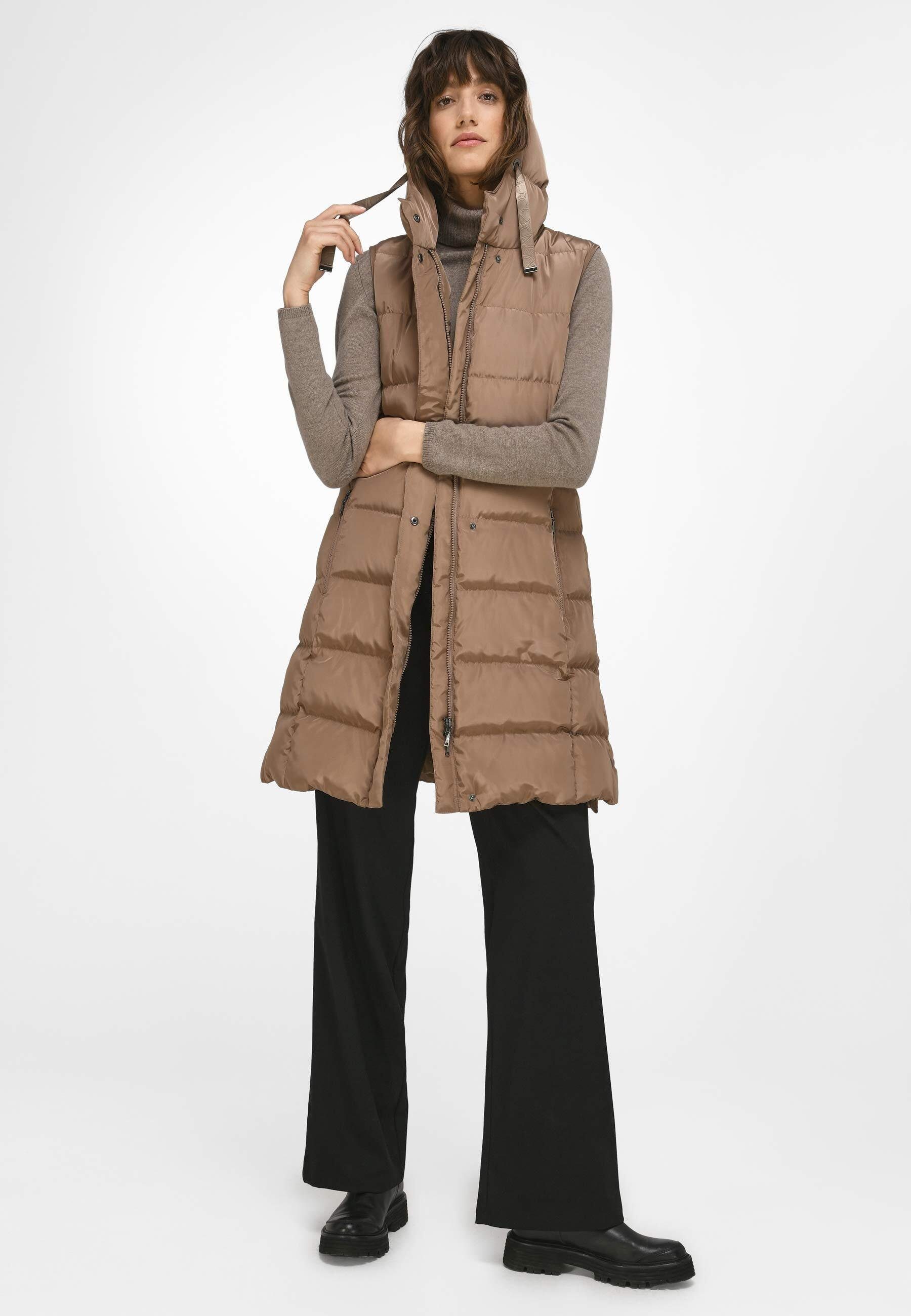 Basler Daunenweste Gilets mit Warmfutter NOUGAT