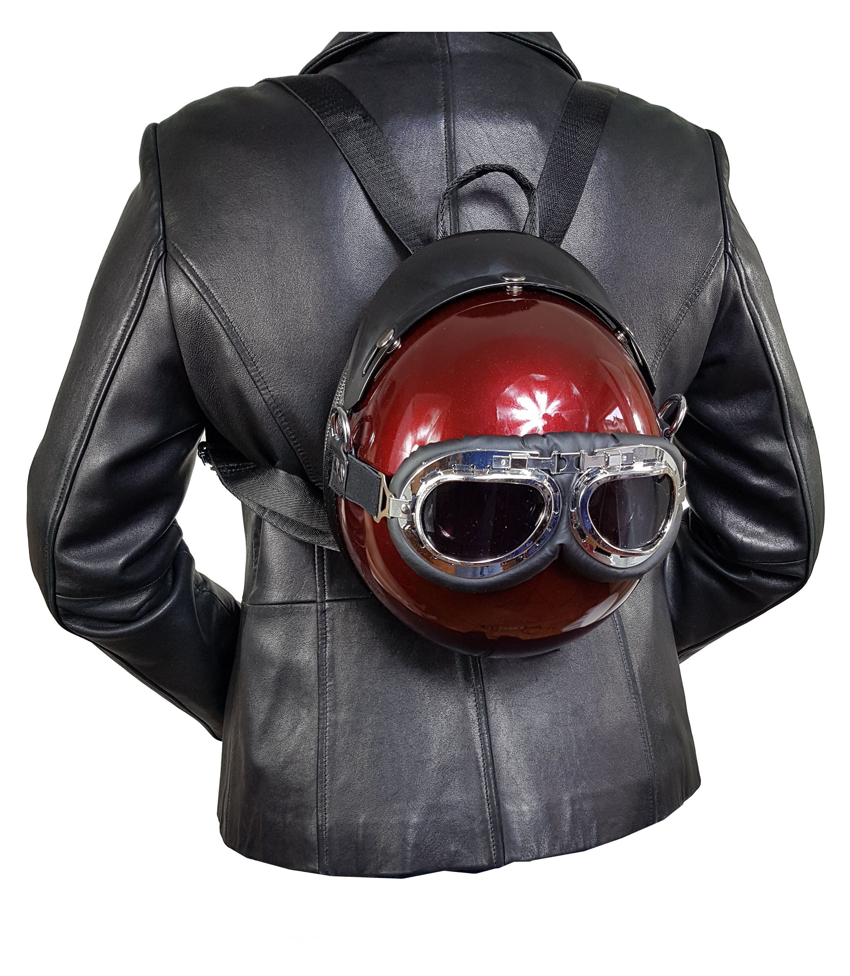 Einkaufszauber Handtasche Designer Handtasche Motorradhelm The Cross, Rucksackhandtasche – Bild 5 von 5