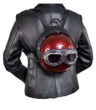 Einkaufszauber Handtasche Designer Handtasche Motorradhelm Harley Schwarz, Sieht aus wie ein Motorradhelm