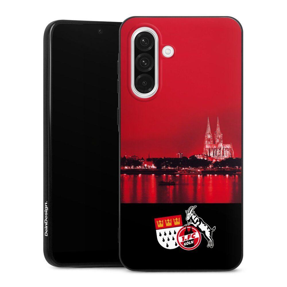 DeinDesign Handyhülle Skyline 1. FC Köln Offizielles Lizenzprodukt Skyline Köln Rot, Samsung Galaxy A56 5G Silikon Hülle Bumper Case Handy Schutzhülle