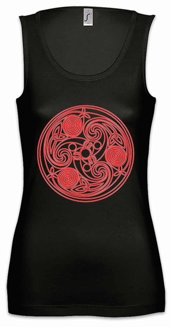 Tanktop Mandala IX Ärmelloses Damen T-Shirt Celtic Kelten Yantra Hinduism
