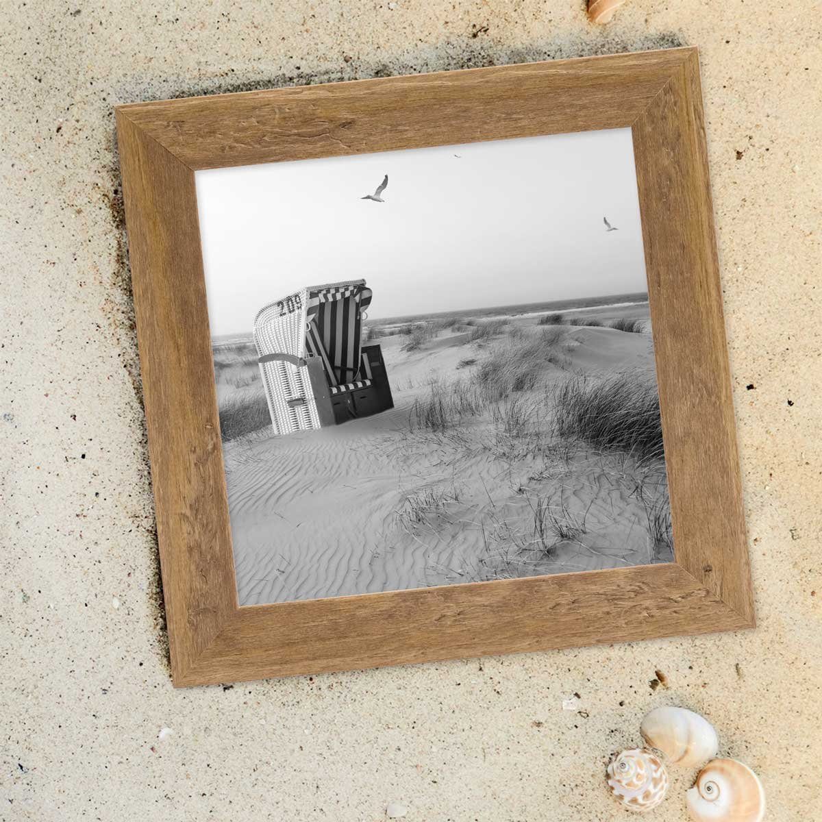 PHOTOLINI Bilderrahmen 2er Set Strandhaus Rustikal günstig online kaufen